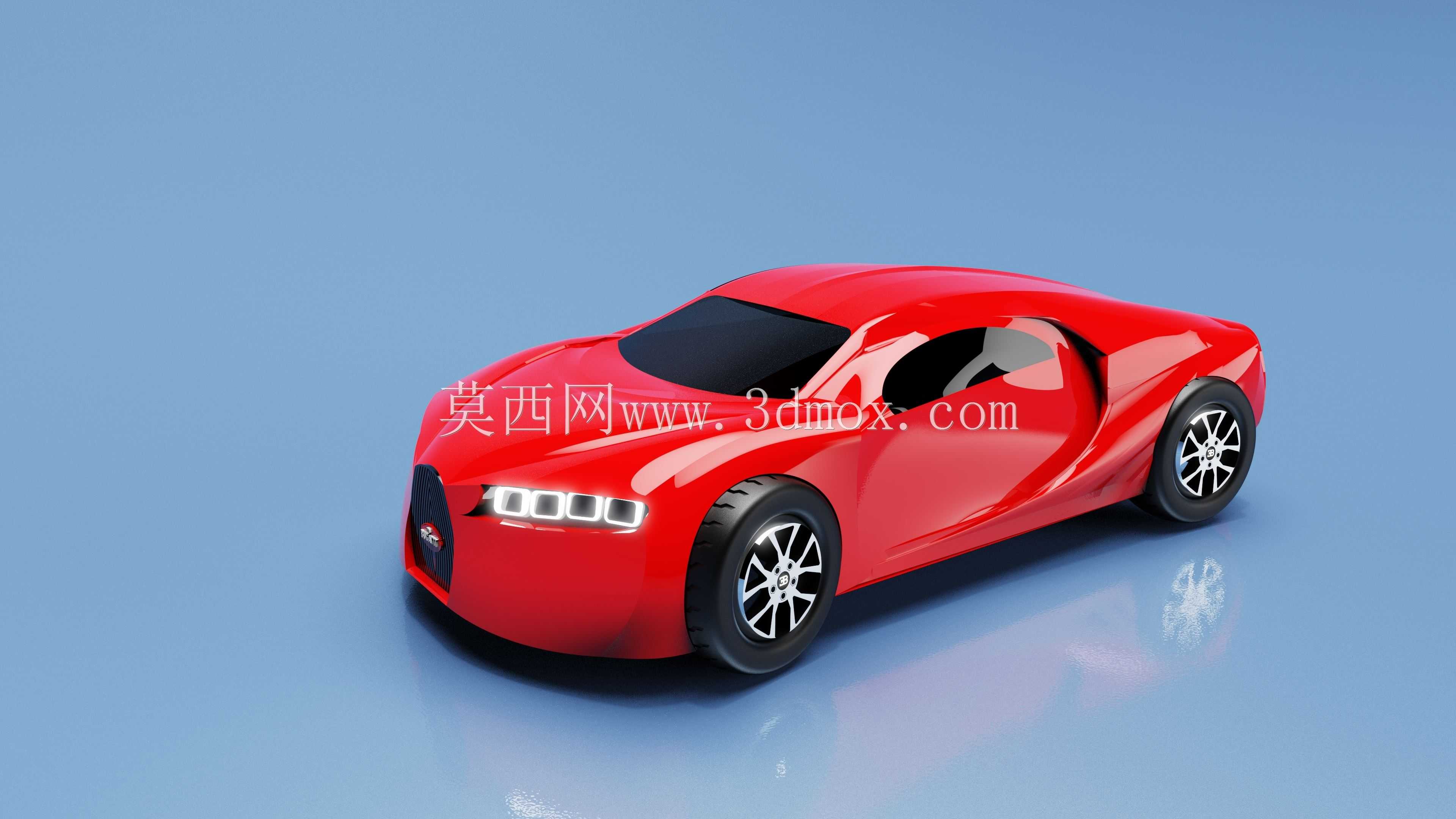布加迪 Chiron 3D 模型