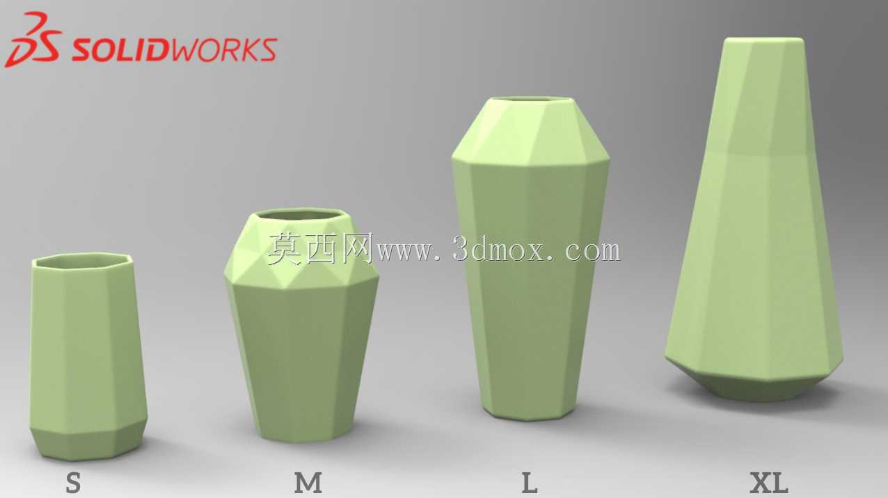 Solid works 几何图案设计:3D打印花盆 Part-2