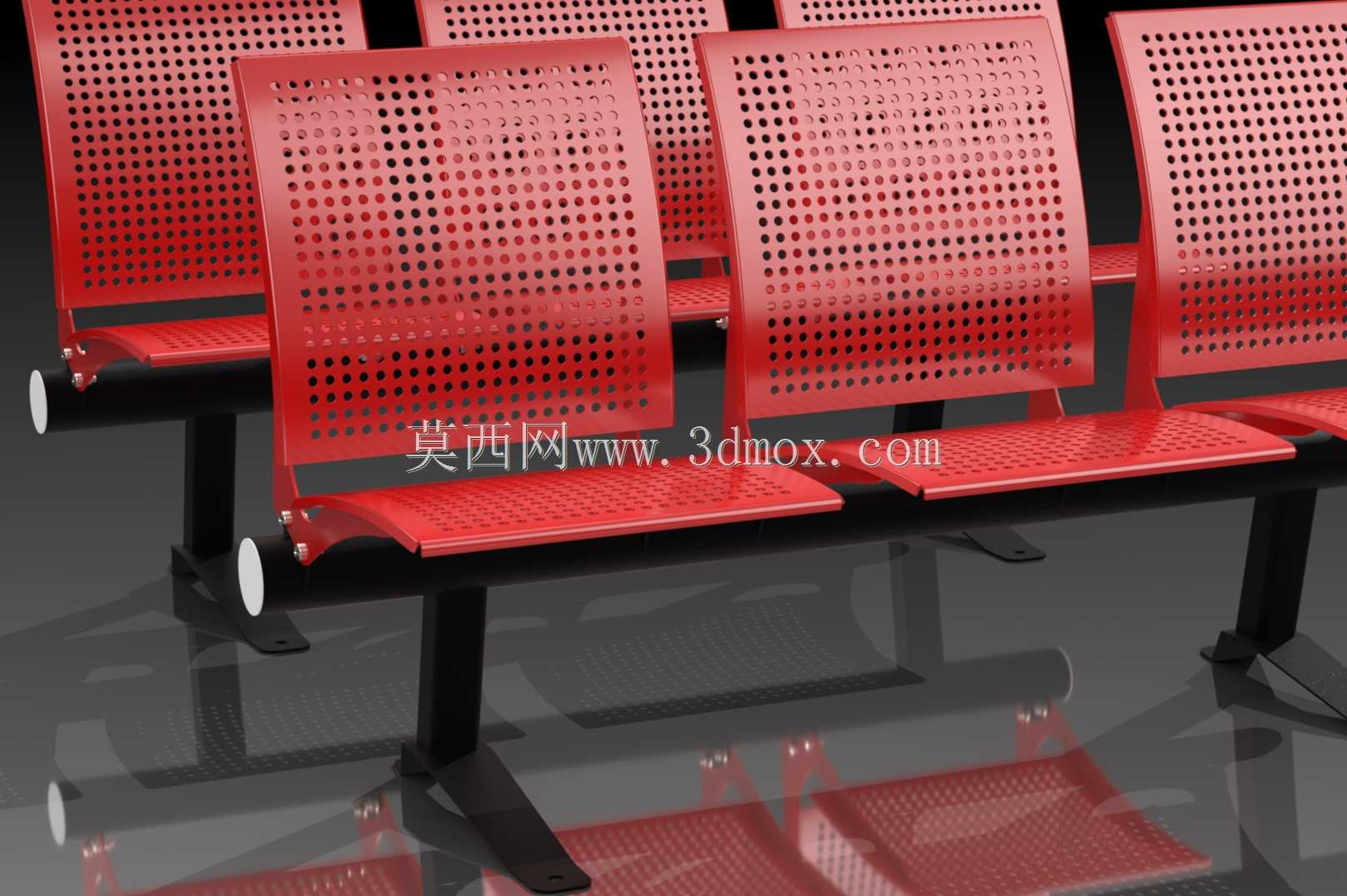 公共候车长椅 – 3 座