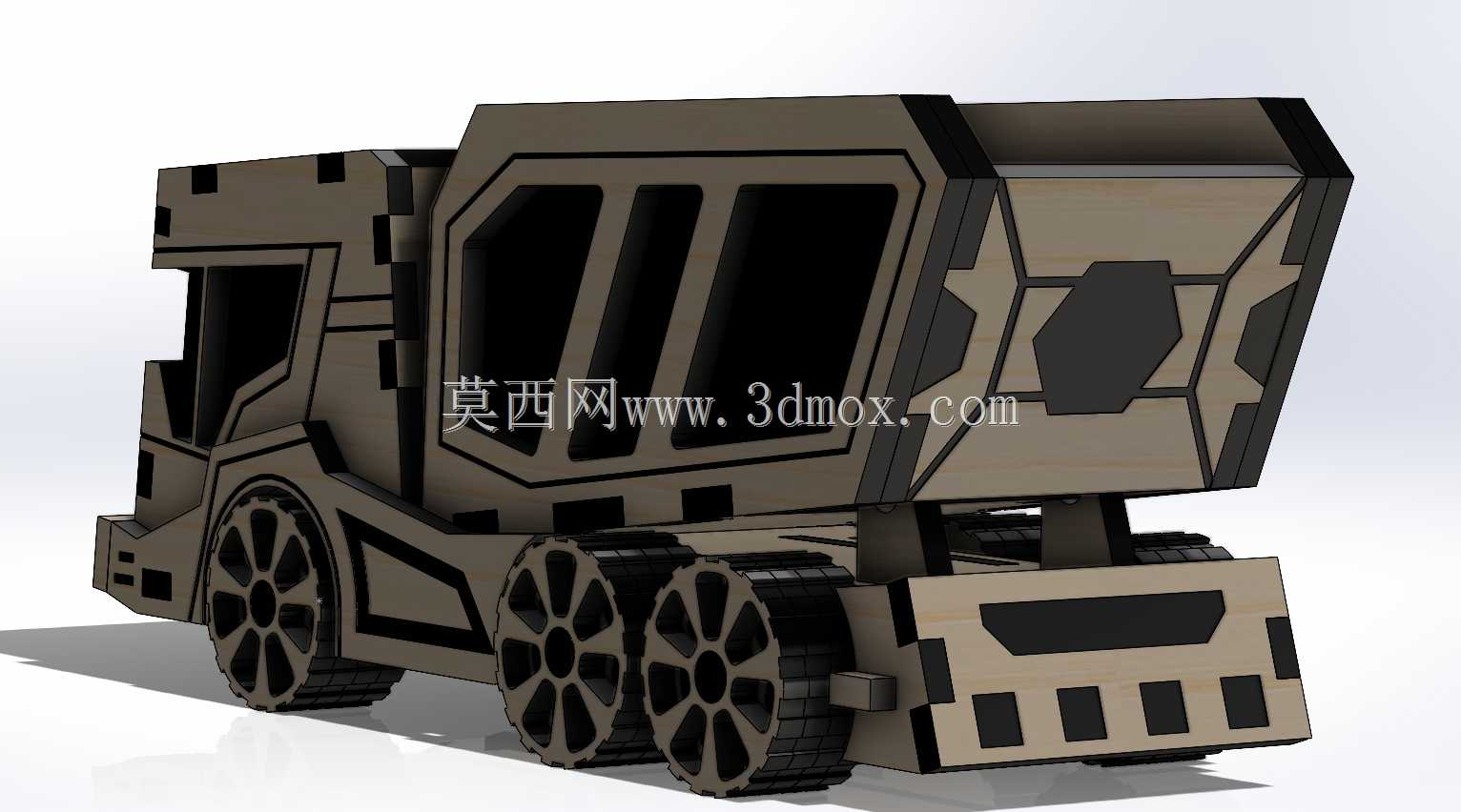 激光切割卡车模型