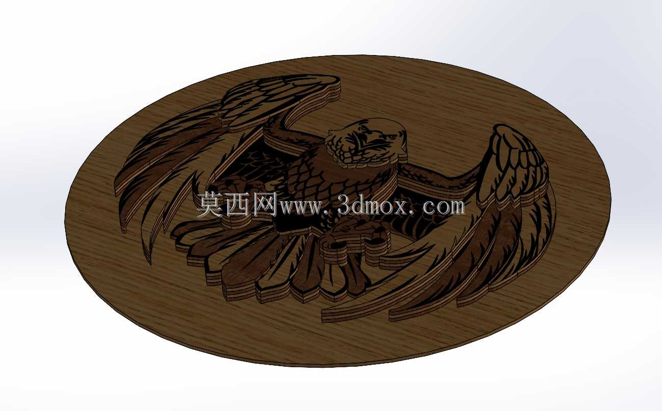 鹰鸟激光切割模型