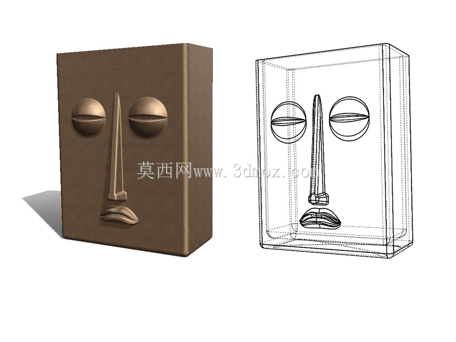 脸部花瓶工艺