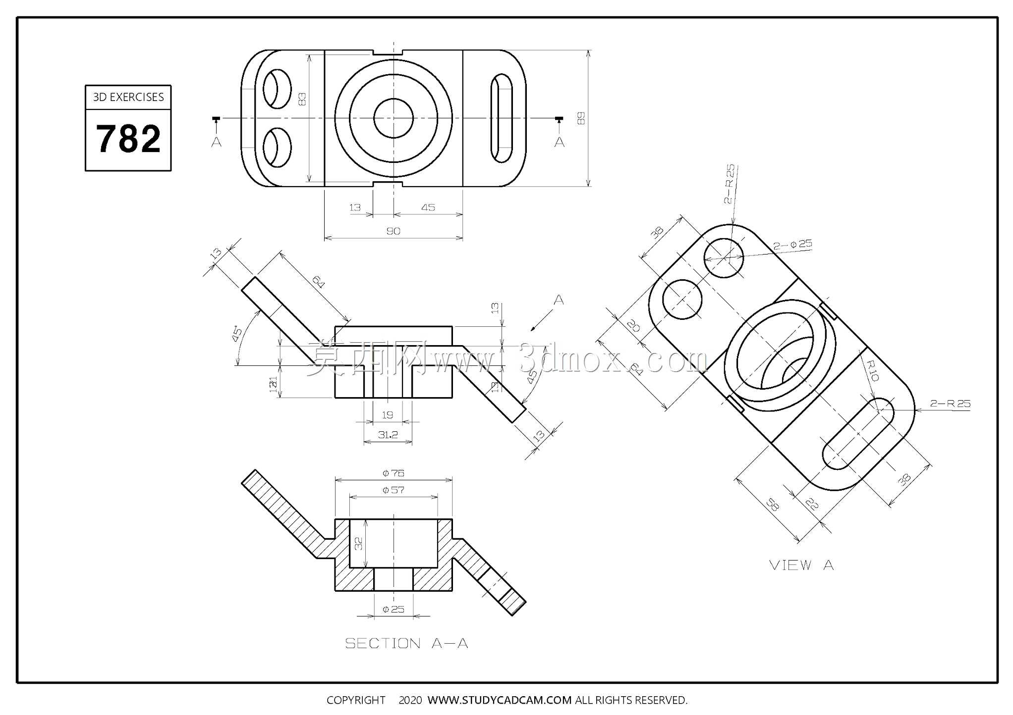 Studycadcam��άCAD��ϰ782/Autodesk Inventor Pro