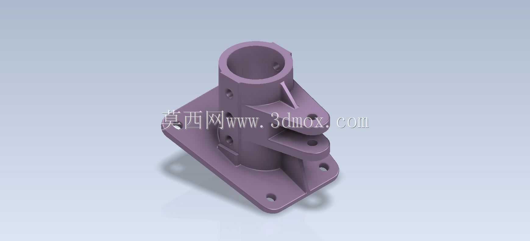 三维CAD基本练习/Strut Base/Base de Montante/Autodesk Inventor Pro