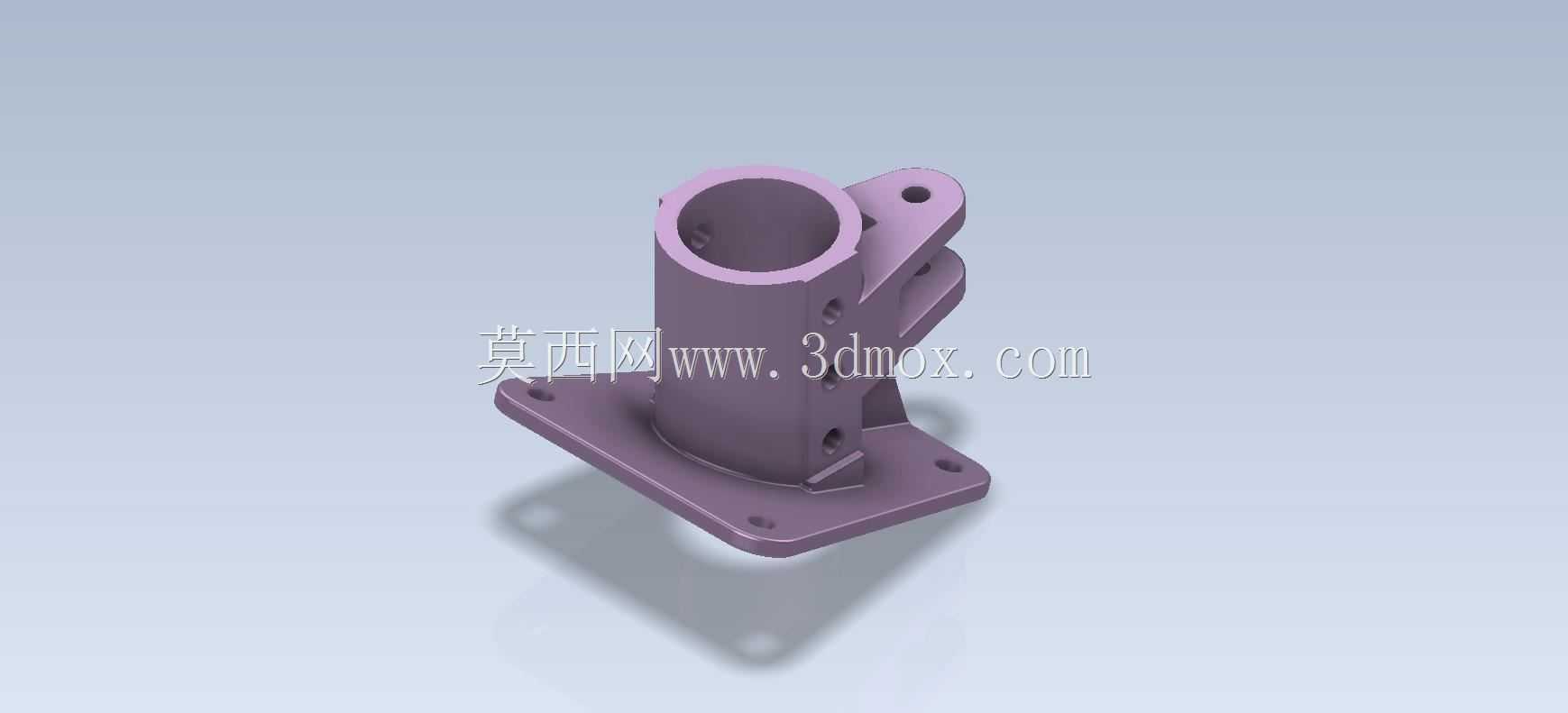 三维CAD基本练习/Strut Base/Base de Montante/Autodesk Inventor Pro