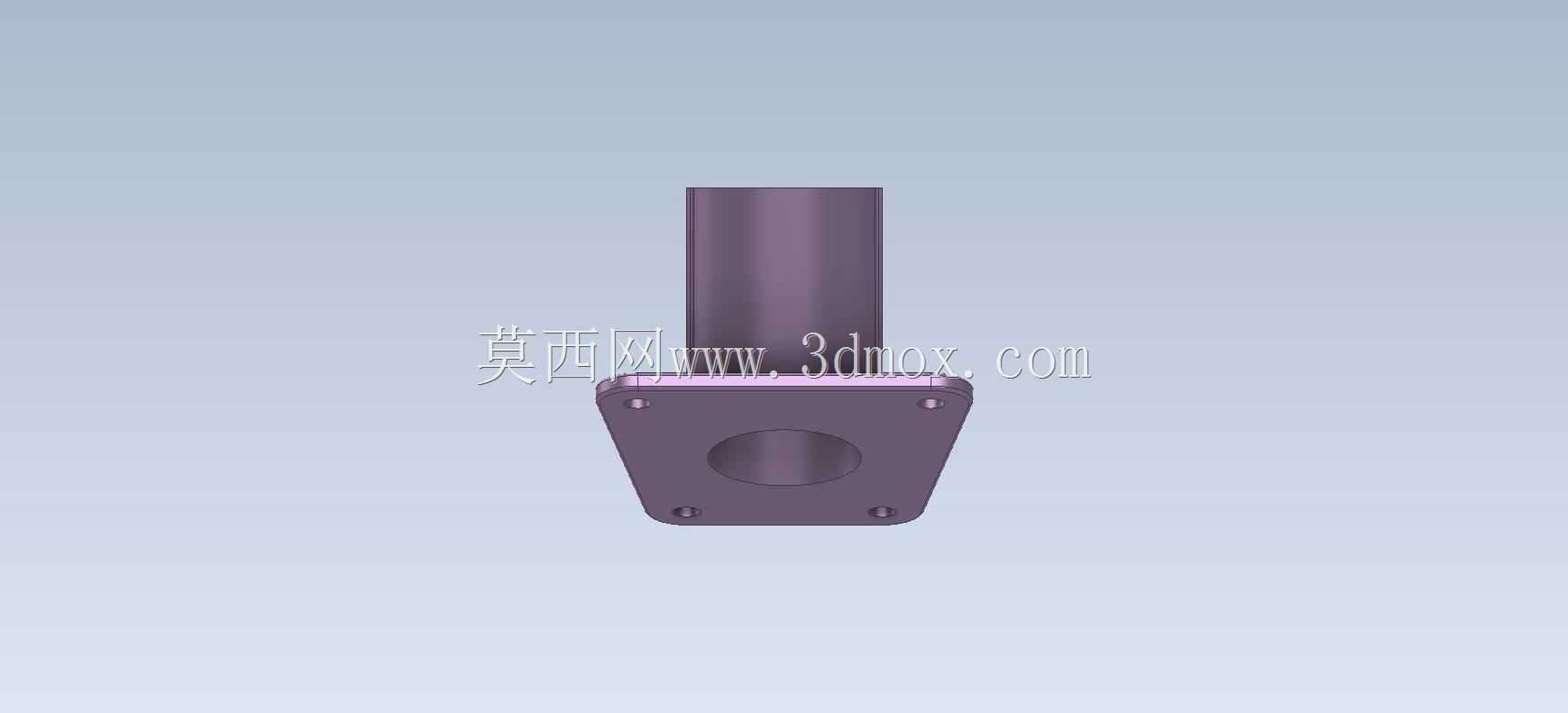 三维CAD基本练习/Strut Base/Base de Montante/Autodesk Inventor Pro