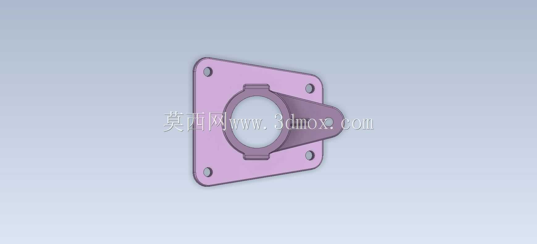 三维CAD基本练习/Strut Base/Base de Montante/Autodesk Inventor Pro