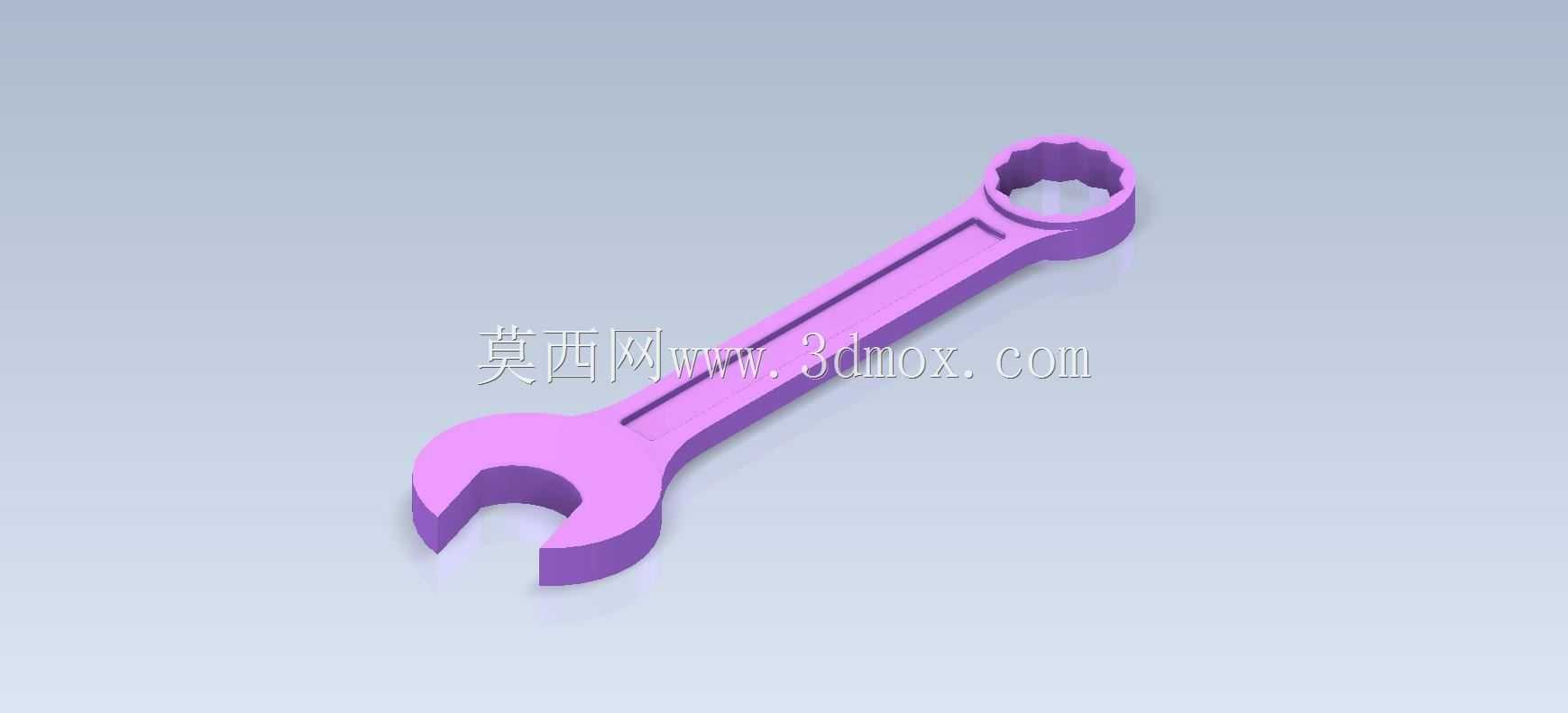 Studycadcam三维CAD练习779/组合扳手或扳手/Lave combinada/Autodesk Inventor Pro