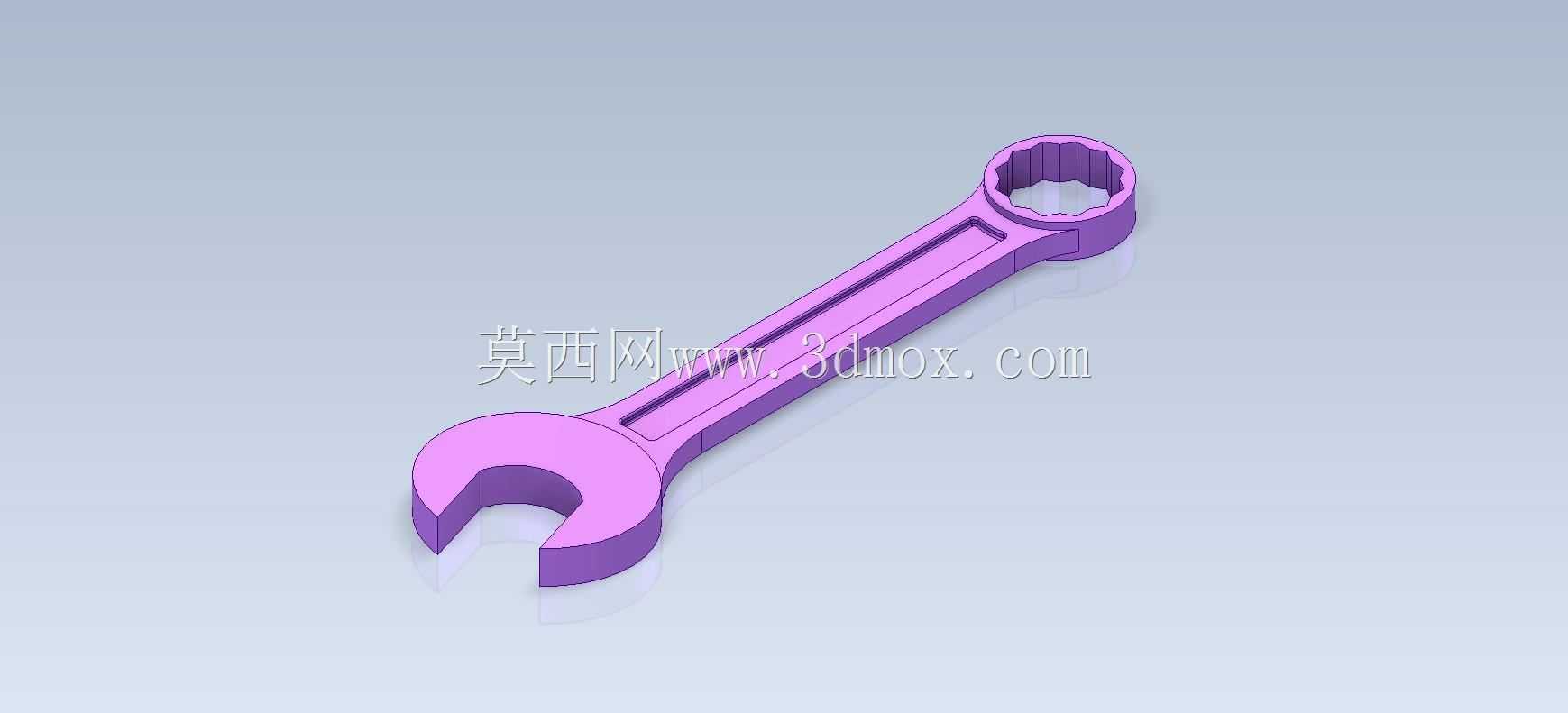 Studycadcam三维CAD练习779/组合扳手或扳手/Lave combinada/Autodesk Inventor Pro