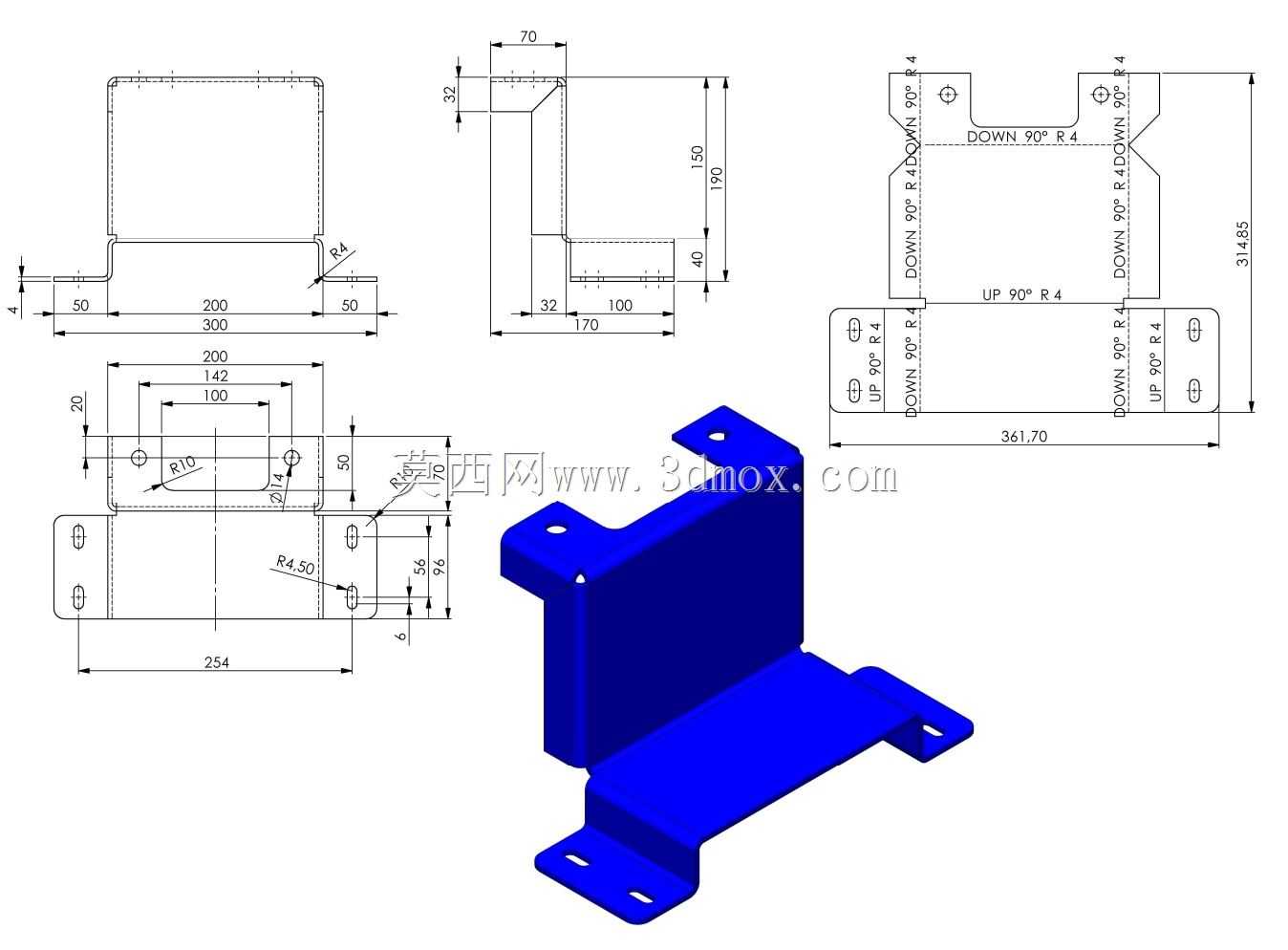 钣金练习71/Practica chapa metálica 72/Autodesk Inventor Pro