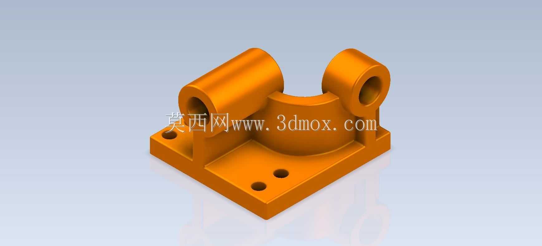 三维CAD基本练习/丝杠支架/Soporte de Tornillo/Autodesk Inventor Pro