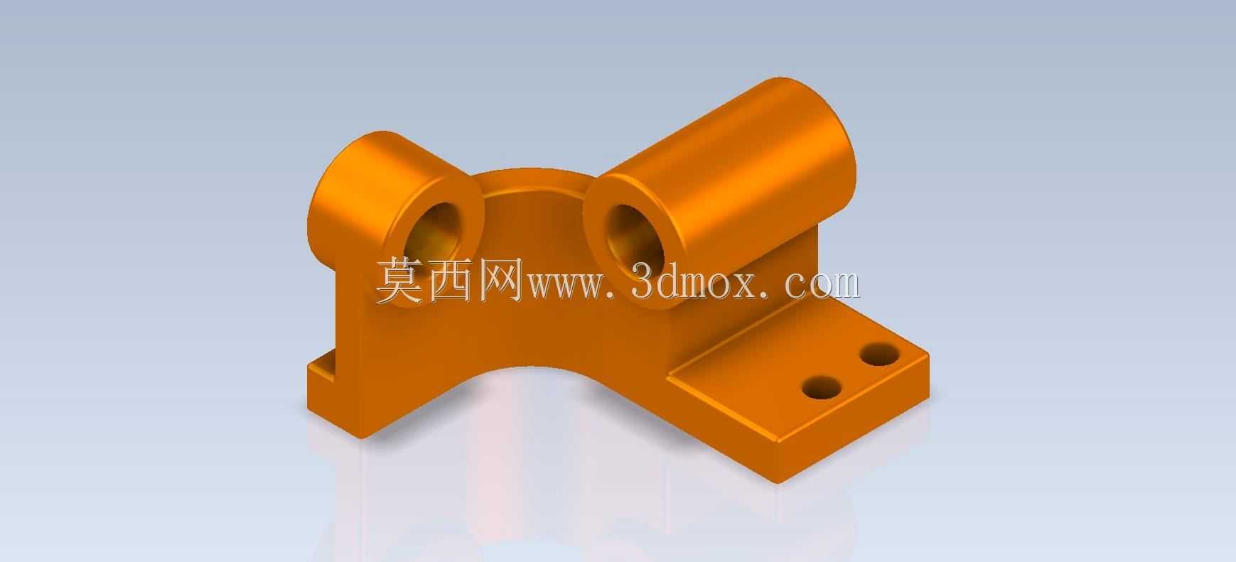 三维CAD基本练习/丝杠支架/Soporte de Tornillo/Autodesk Inventor Pro