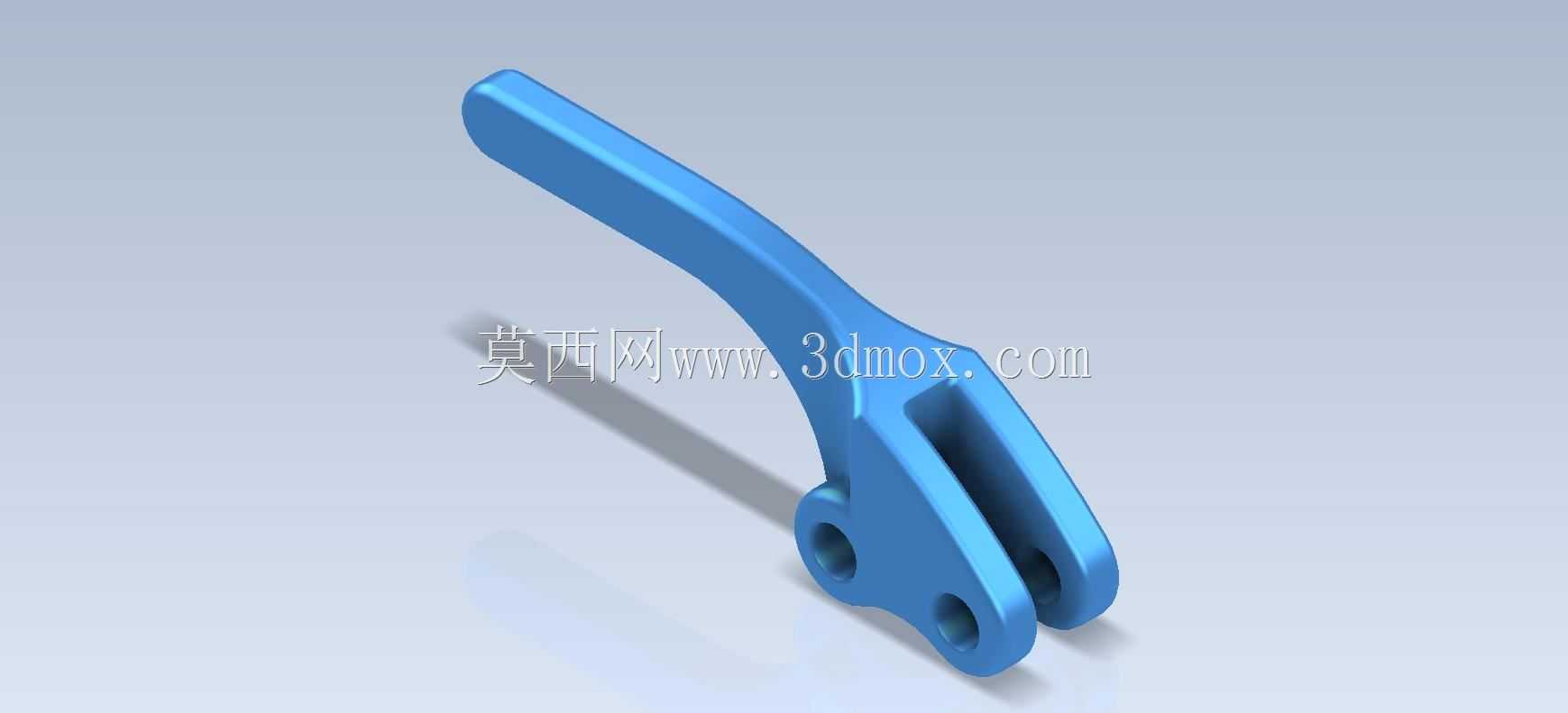 三维CAD基本练习/Modelmania 2012第2阶段/Lever/Autodesk Inventor Pro