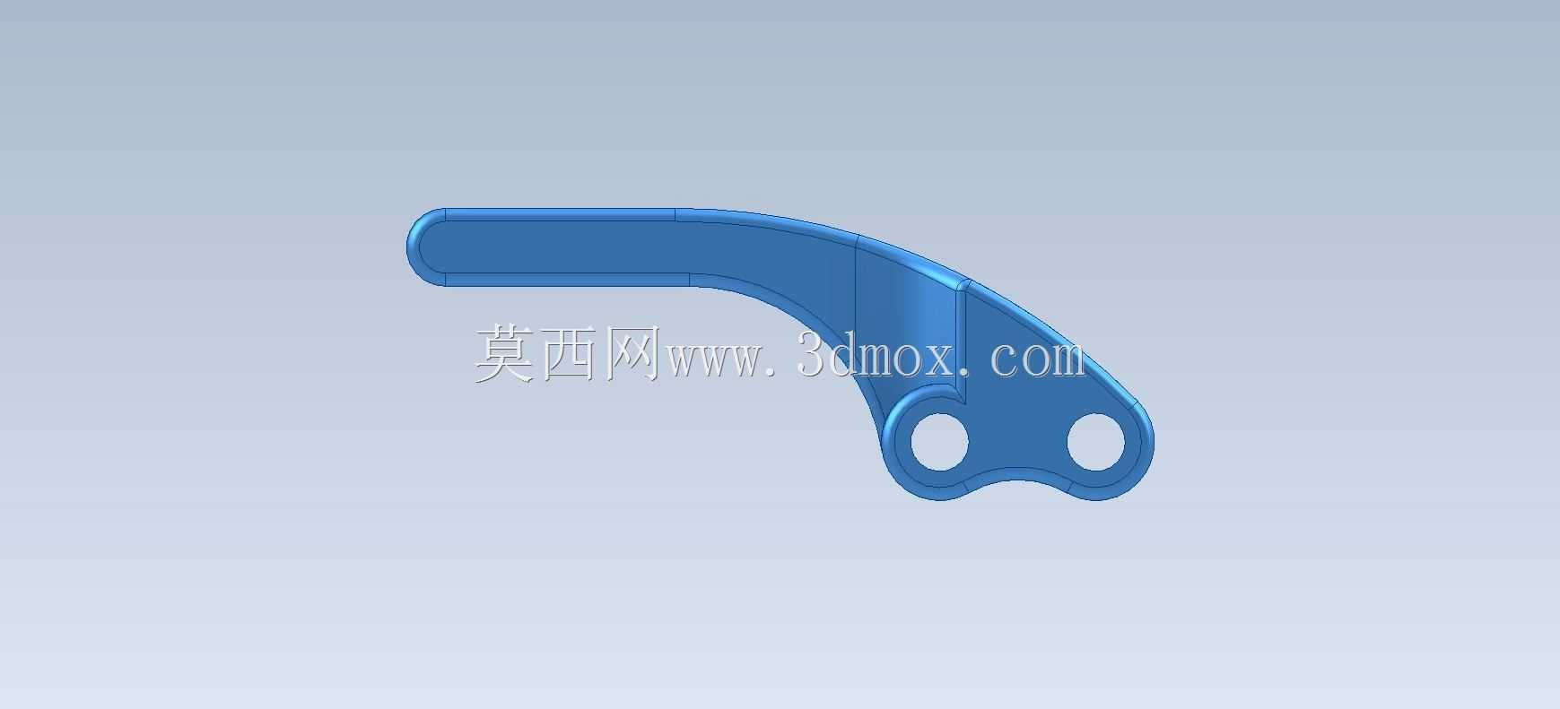 三维CAD基本练习/Modelmania 2012第2阶段/Lever/Autodesk Inventor Pro