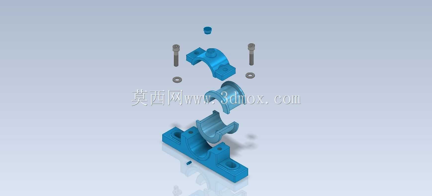 三维CAD基础练习/Plummer Block轴承/Soporte de Apoyo de Rodamientos/Autodesk Inventor Pro