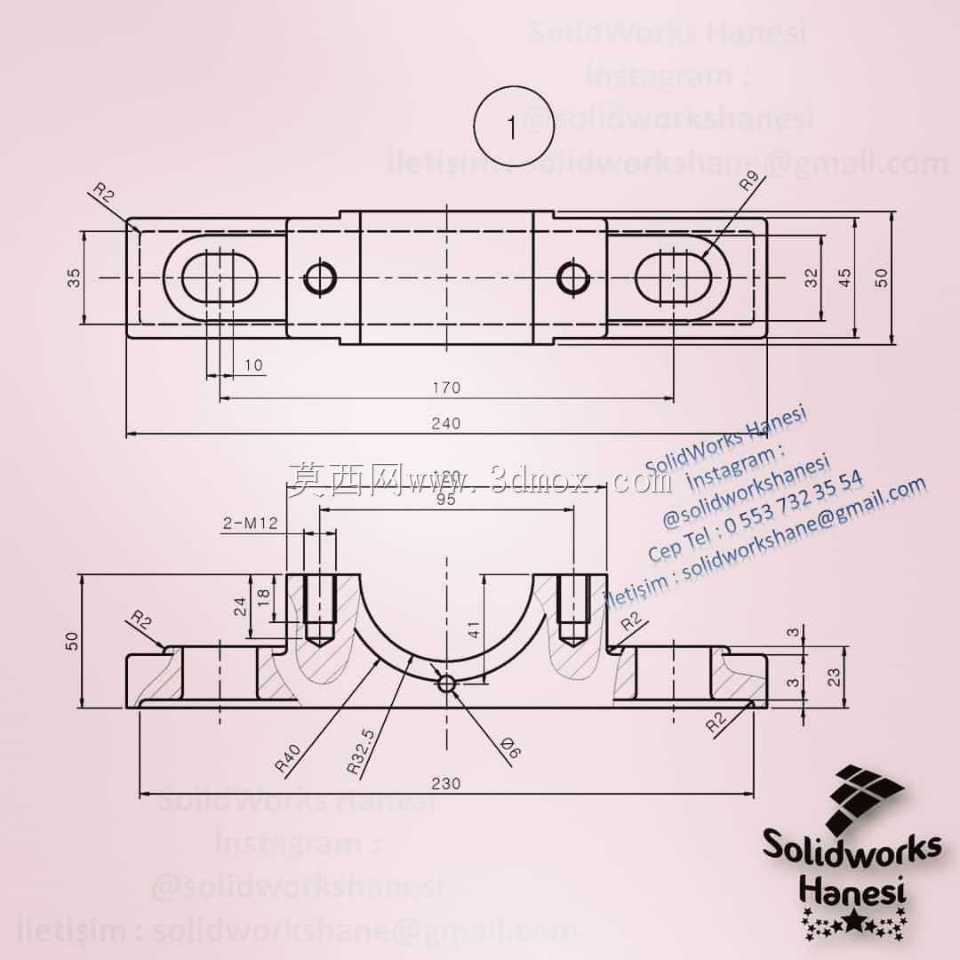 三维CAD基础练习/Plummer Block轴承/Soporte de Apoyo de Rodamientos/Autodesk Inventor Pro