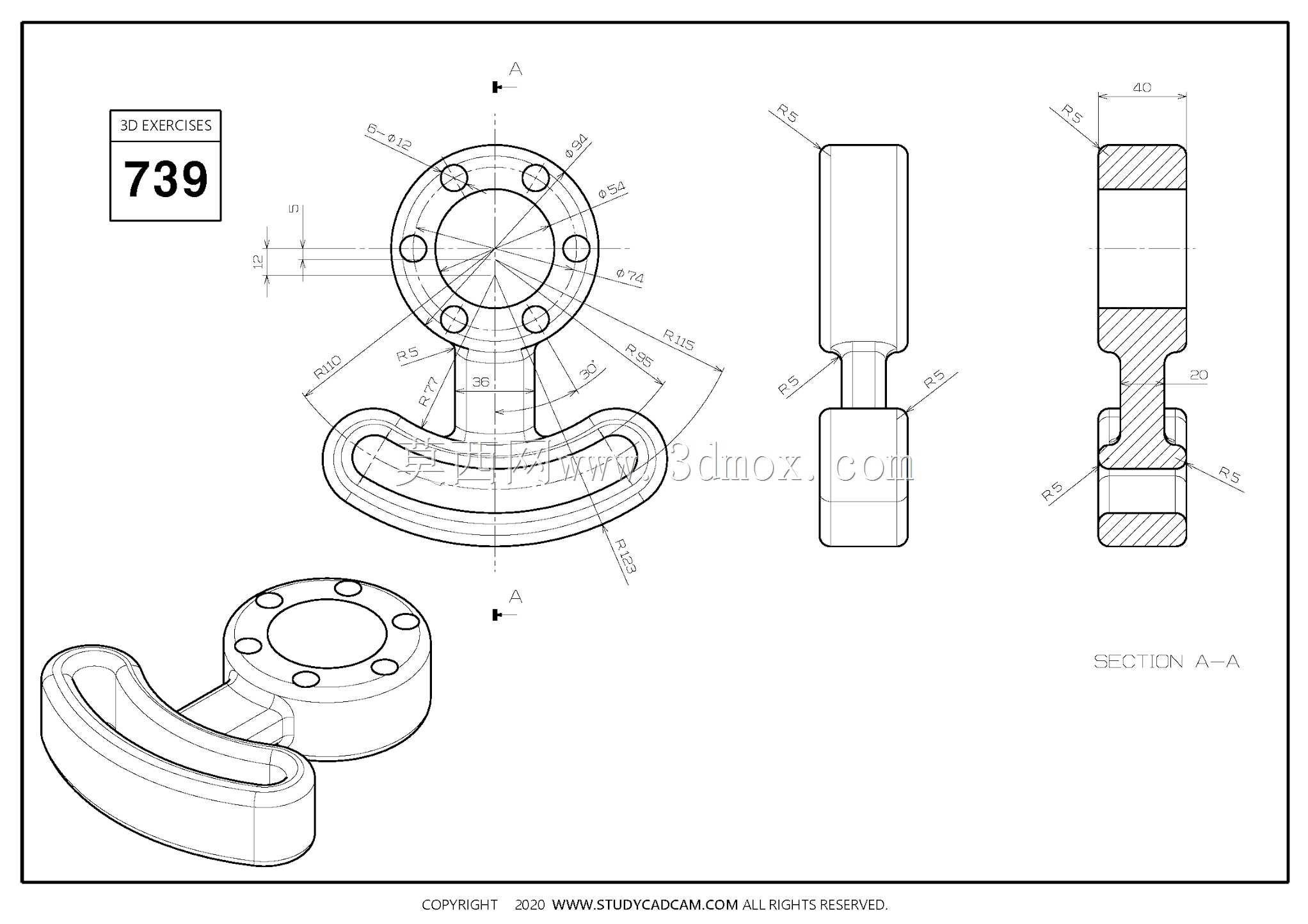 Studycadcam��άCAD��ϰ736/Autodesk Inventor Pro