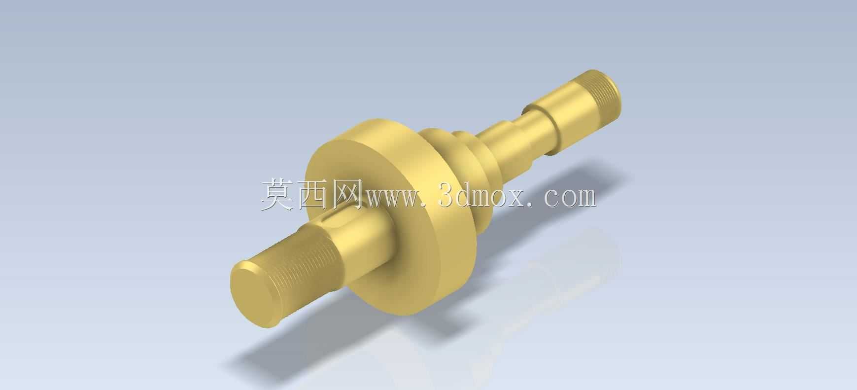 三维CAD基础练习/皮带轮张紧器轴/Eje de Tensor de Polea/Autodesk Inventor Pro