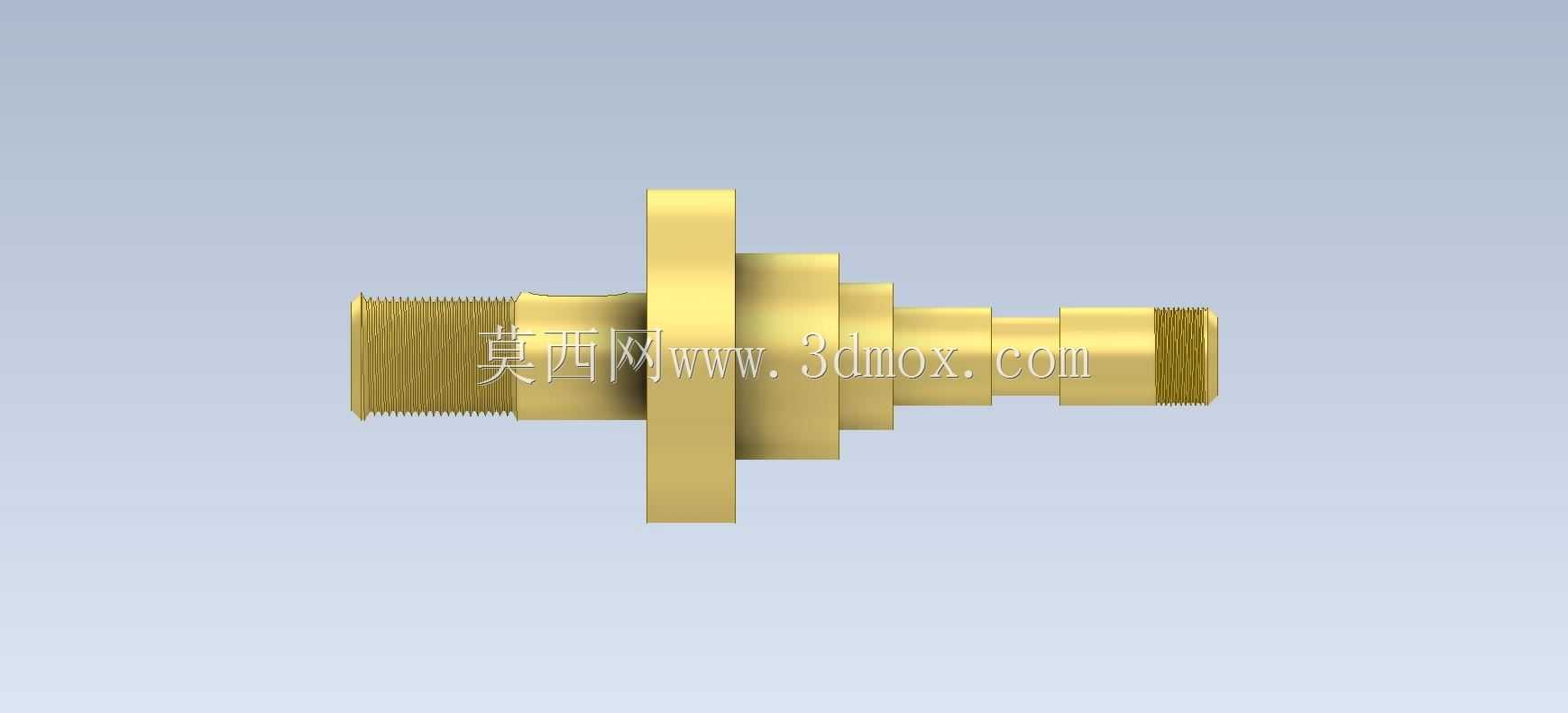 三维CAD基础练习/皮带轮张紧器轴/Eje de Tensor de Polea/Autodesk Inventor Pro