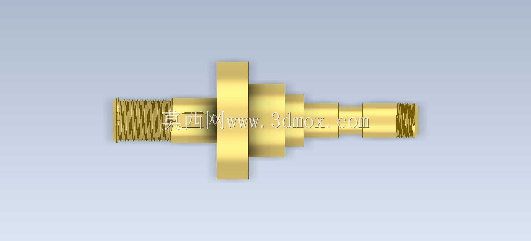 三维CAD基础练习/皮带轮张紧器轴/Eje de Tensor de Polea/Autodesk Inventor Pro