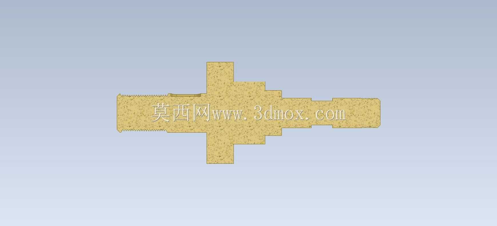 三维CAD基础练习/皮带轮张紧器轴/Eje de Tensor de Polea/Autodesk Inventor Pro