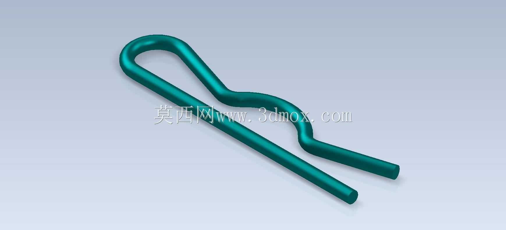 三维CAD基本练习/开口销/帕萨多·德·查维塔/Autodesk Inventor Pro