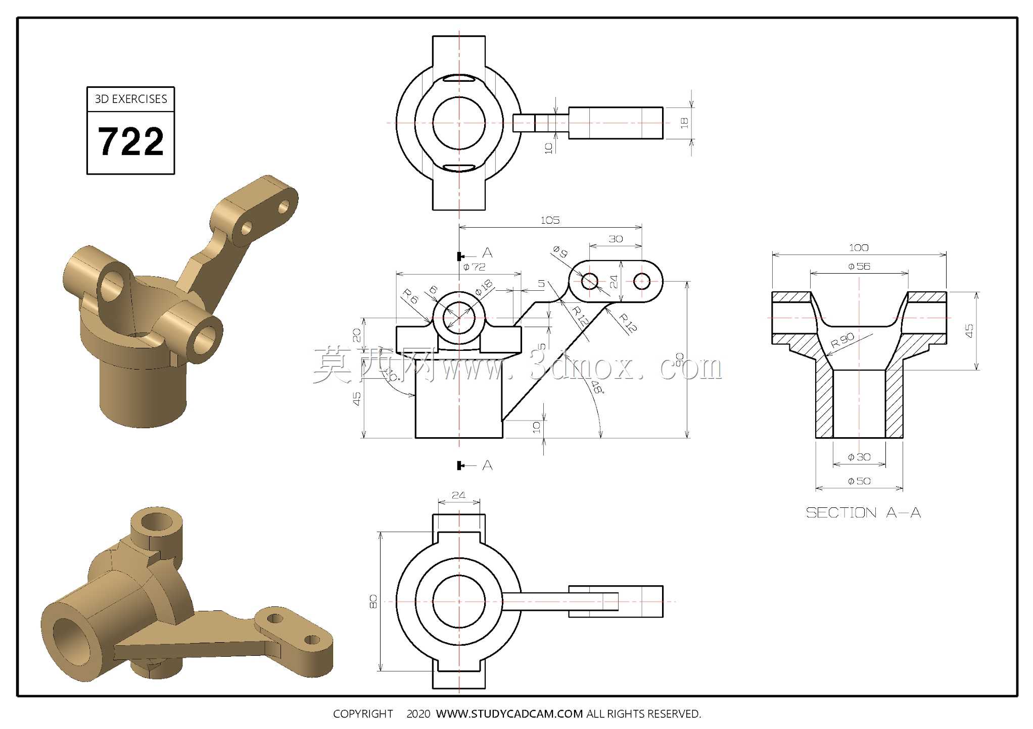Studycadcam��άCAD��ϰ722/Autodesk Inventor Pro