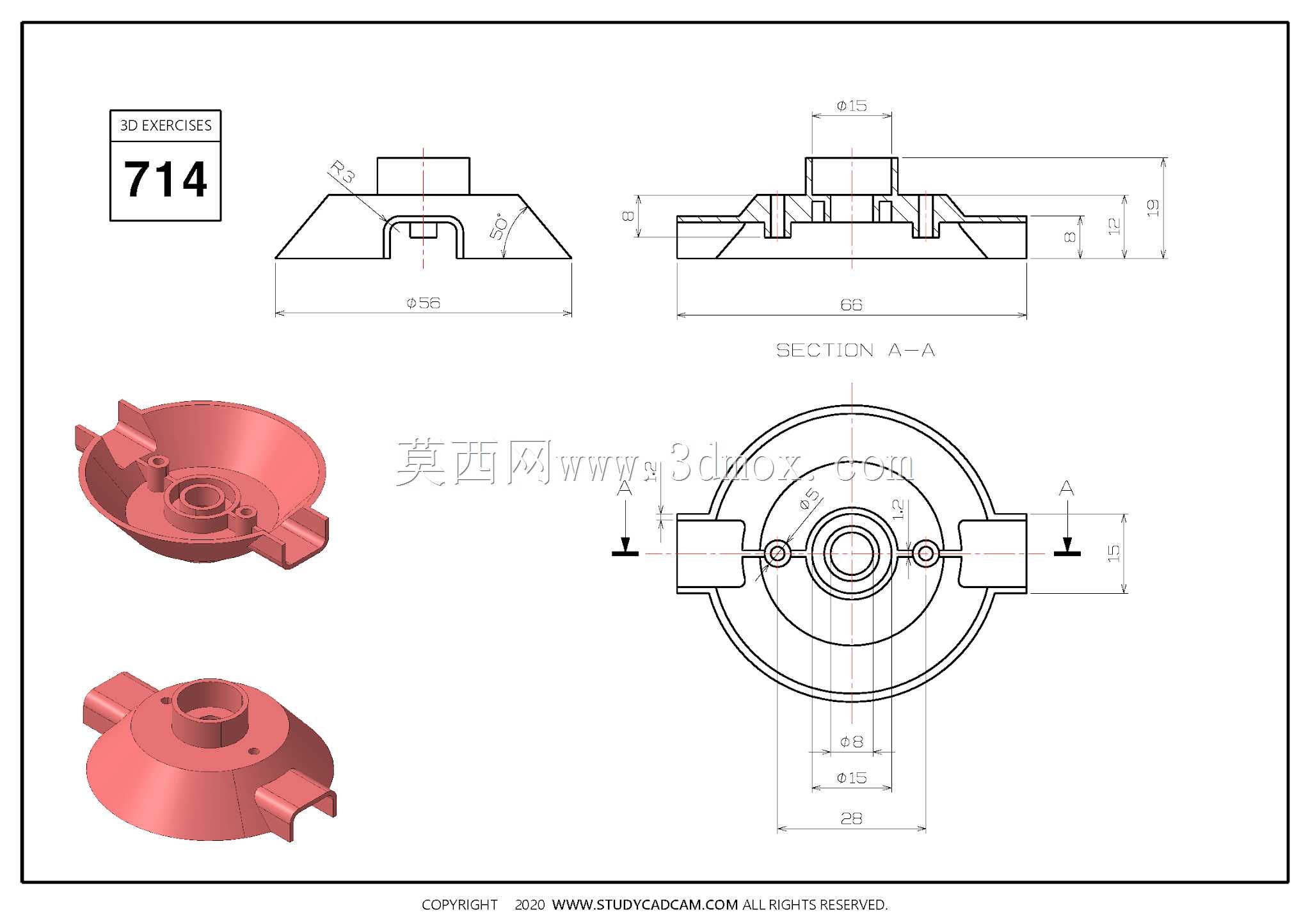Studycadcam��άCAD��ϰ714/CATICS 3D06-L05/Autodesk Inventor Pro
