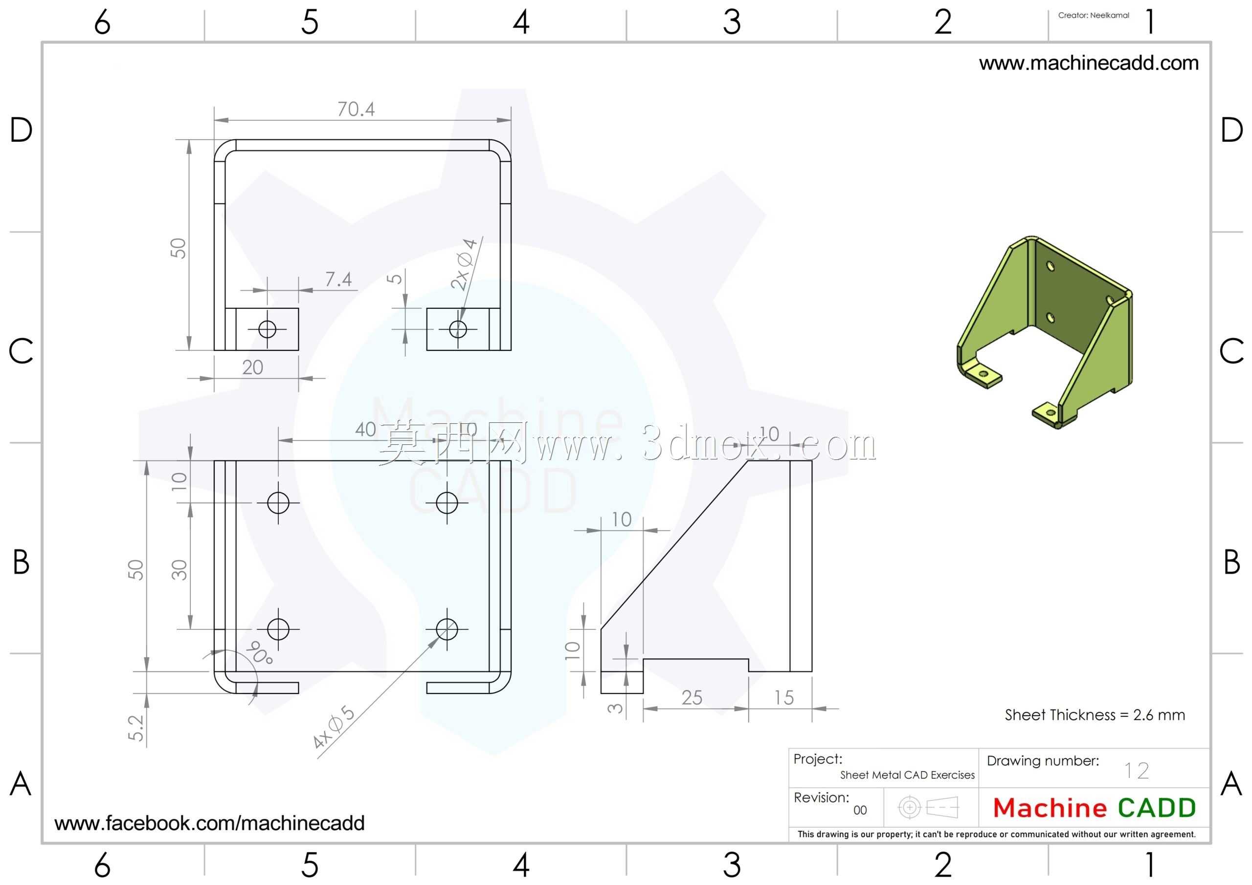�ӽ�ʵ��63/Practica chapa met��lica 63/Autodesk Inventor Pro