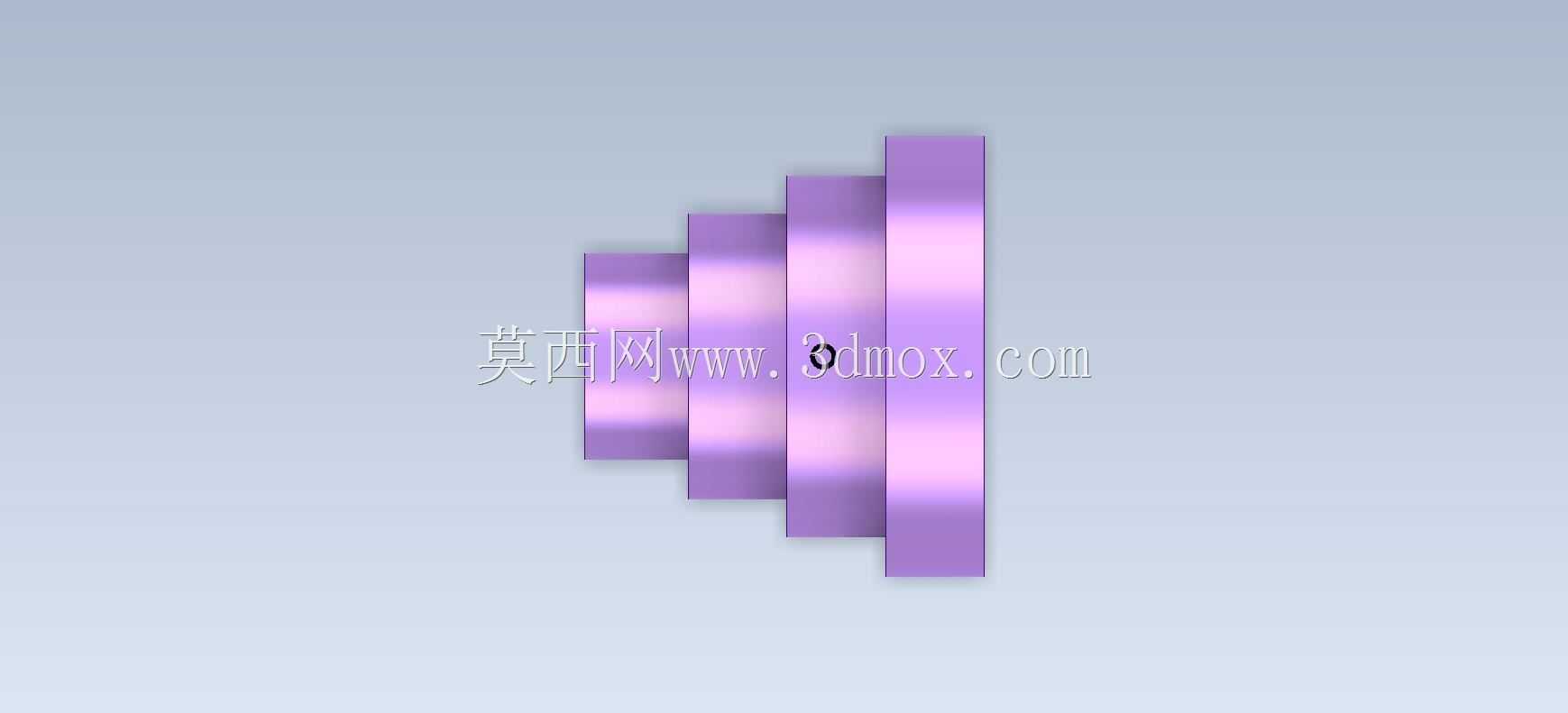 三维CAD基本练习/Polea Escalonda/阶梯式皮带轮/Autodesk Inventor Pro