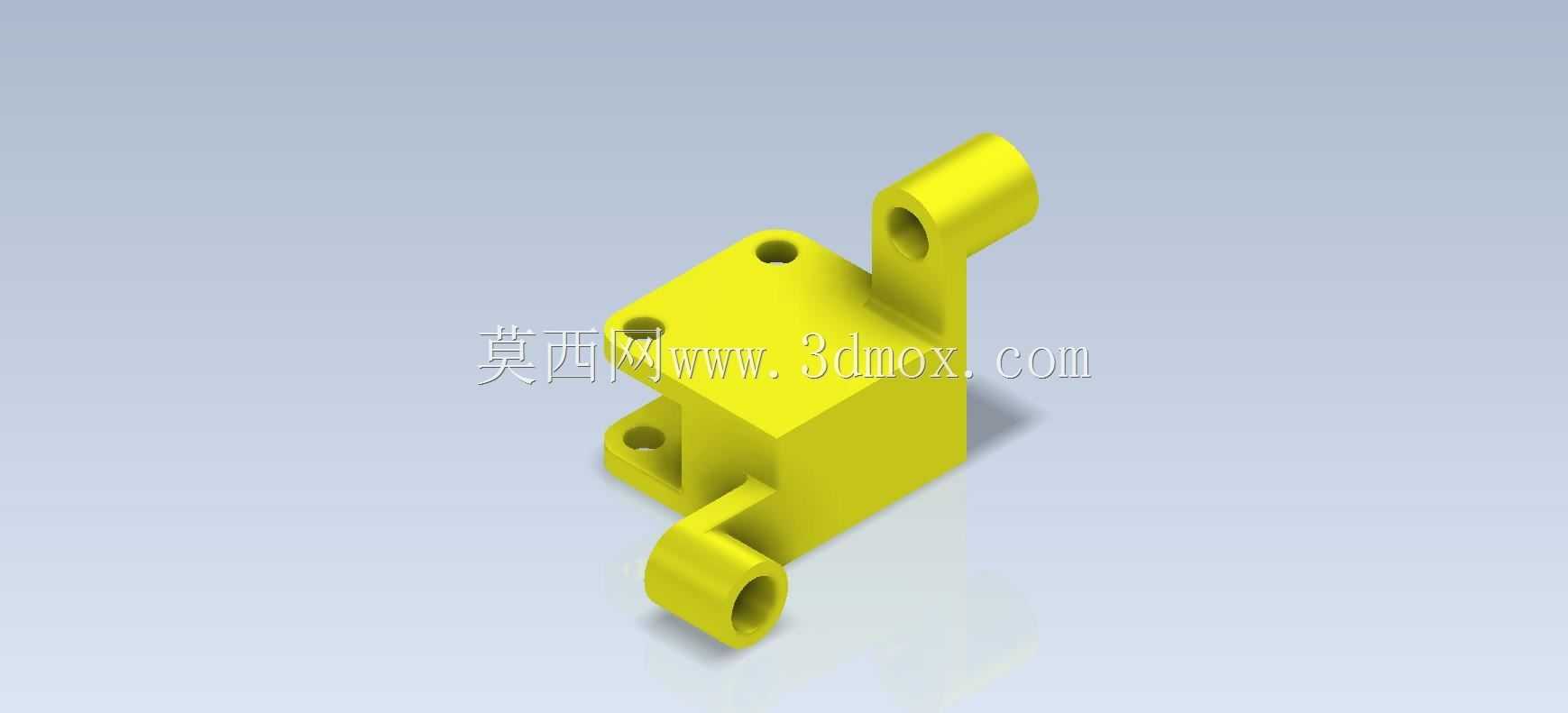 3D CAD基本练习/90°双支撑/Soporte Doble a 90°/Autodesk Inventor Pro
