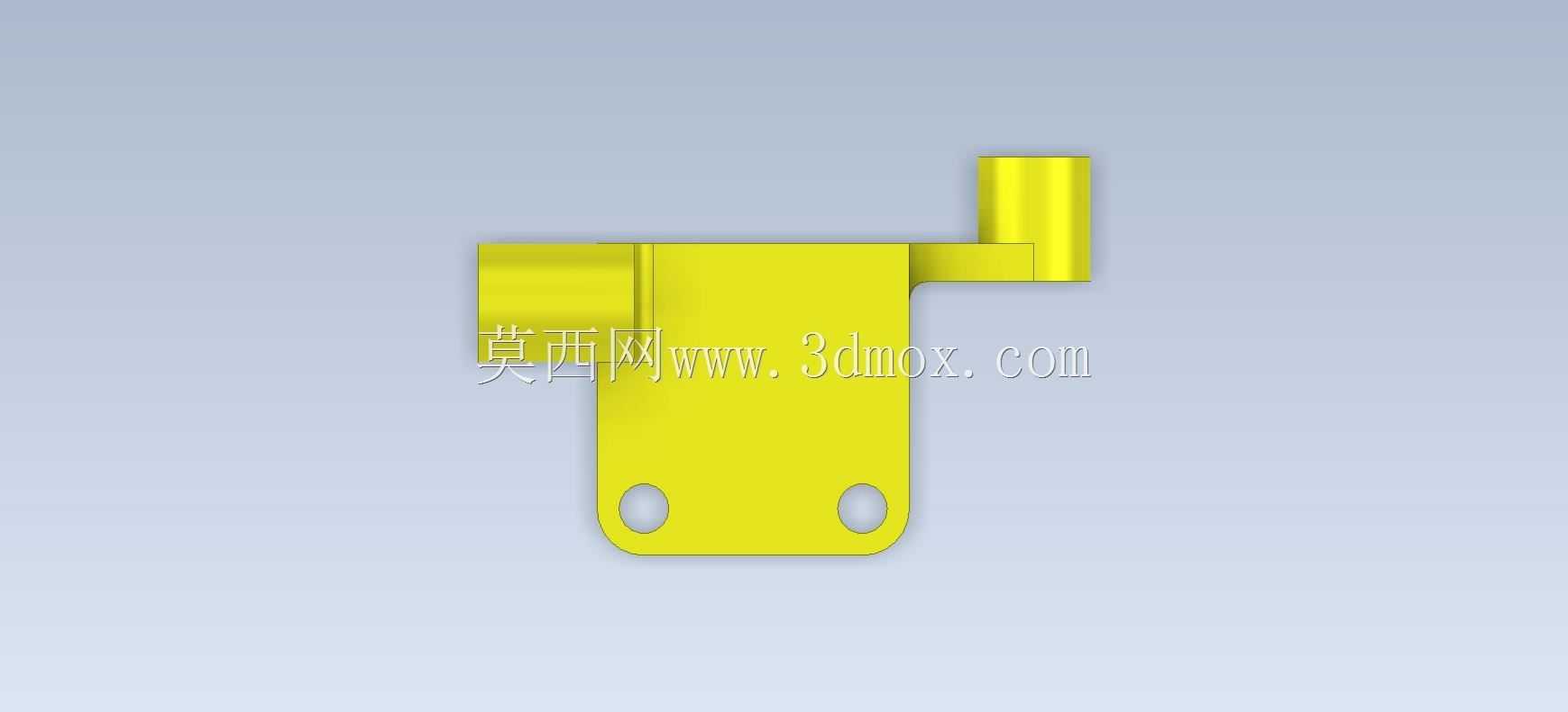 3D CAD基本练习/90°双支撑/Soporte Doble a 90°/Autodesk Inventor Pro