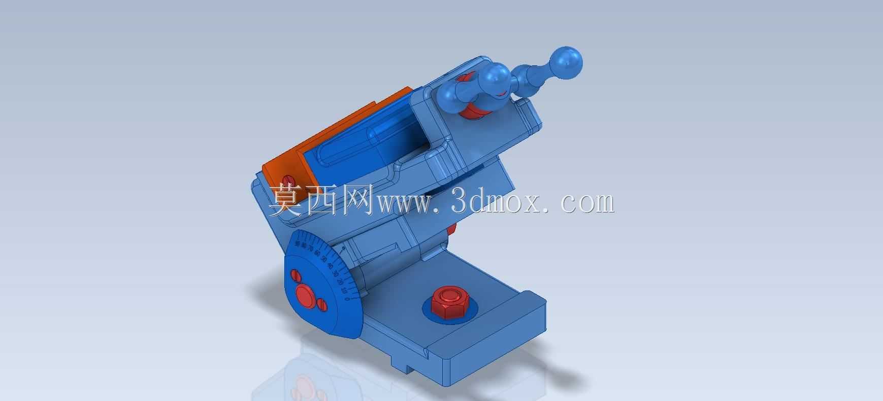 3D CAD基础练习/Grinder Vise/Prensa de Esmeriladora/Autodesk Inventor Pro