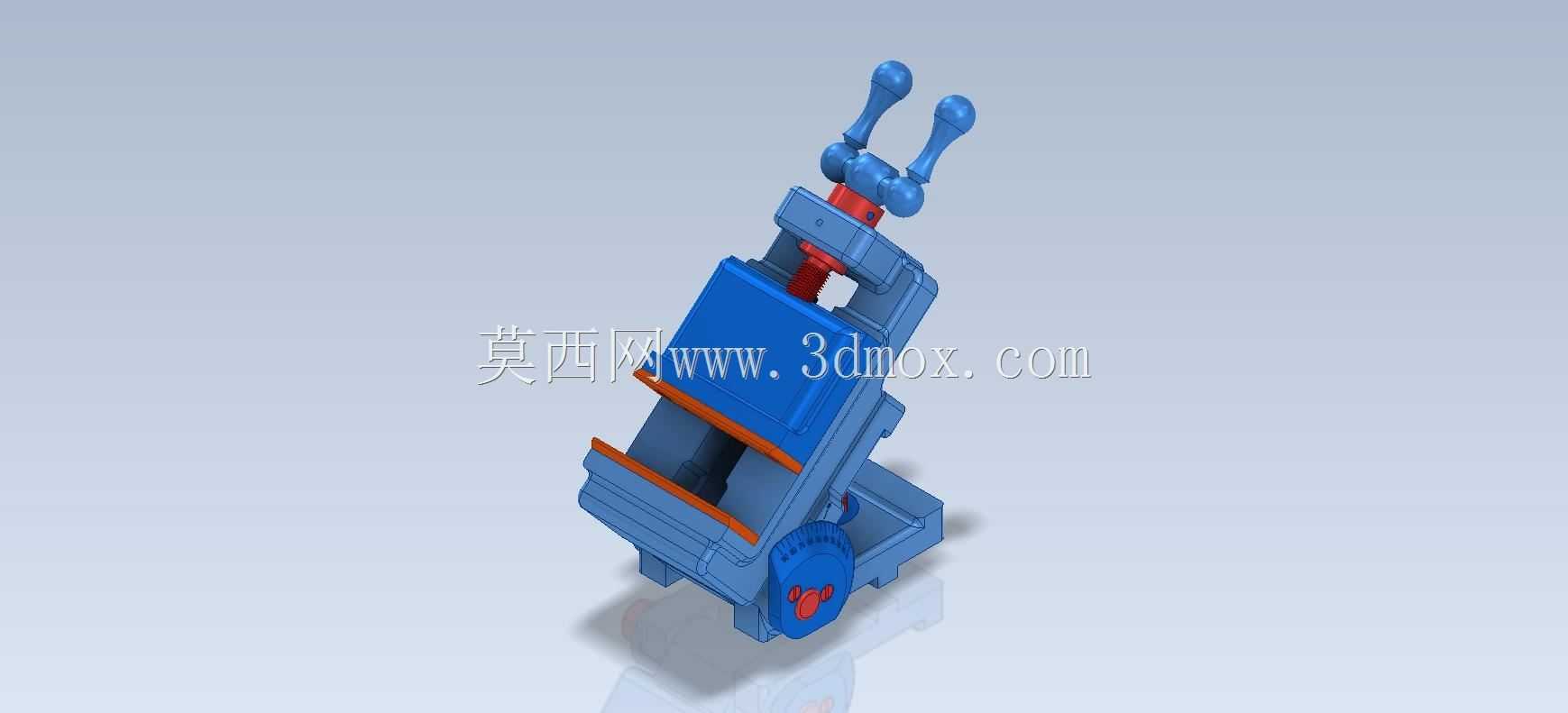 3D CAD基础练习/Grinder Vise/Prensa de Esmeriladora/Autodesk Inventor Pro