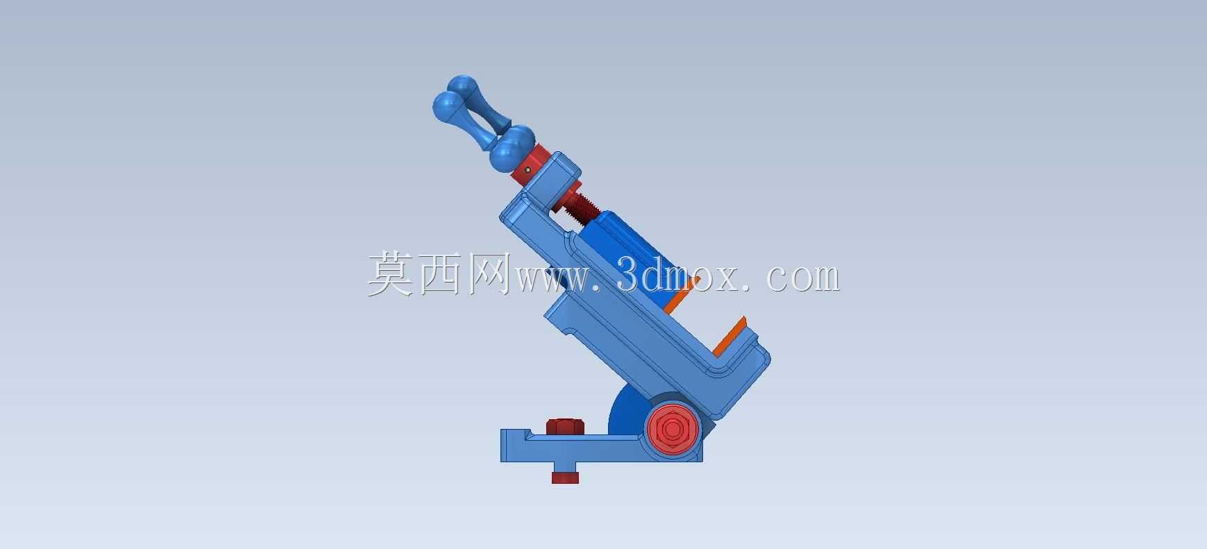 3D CAD基础练习/Grinder Vise/Prensa de Esmeriladora/Autodesk Inventor Pro