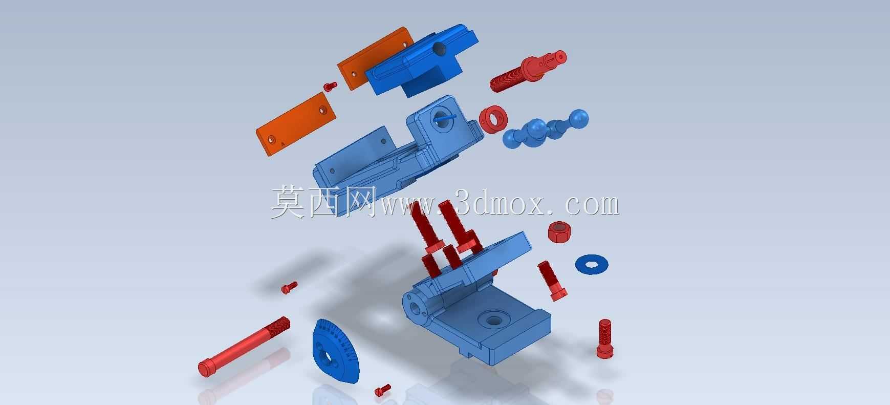 3D CAD基础练习/Grinder Vise/Prensa de Esmeriladora/Autodesk Inventor Pro