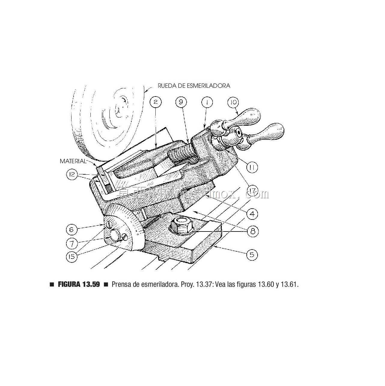 3D CAD基础练习/Grinder Vise/Prensa de Esmeriladora/Autodesk Inventor Pro