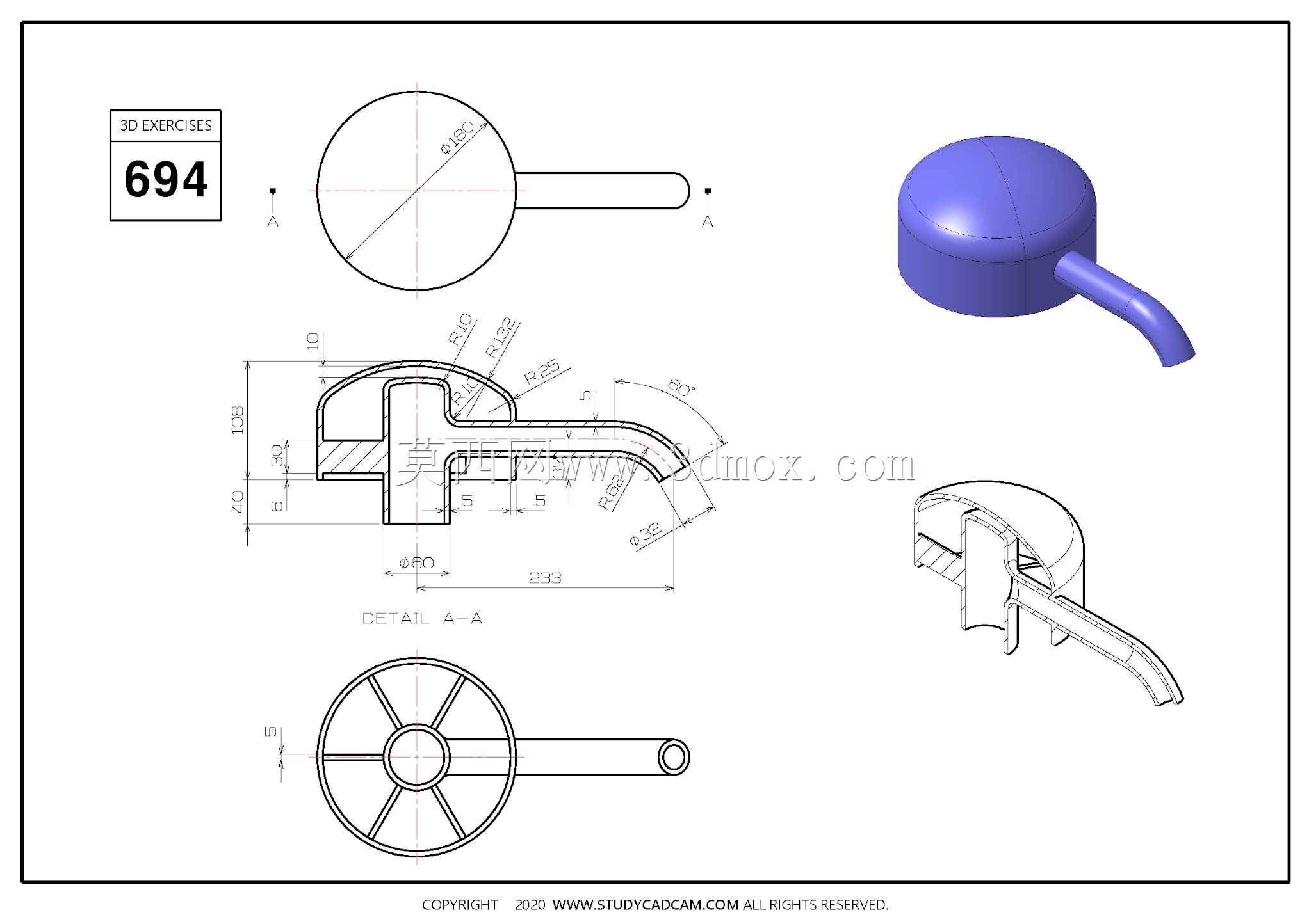 Studycadcam��άCAD��ϰ694/Autodesk Inventor Pro