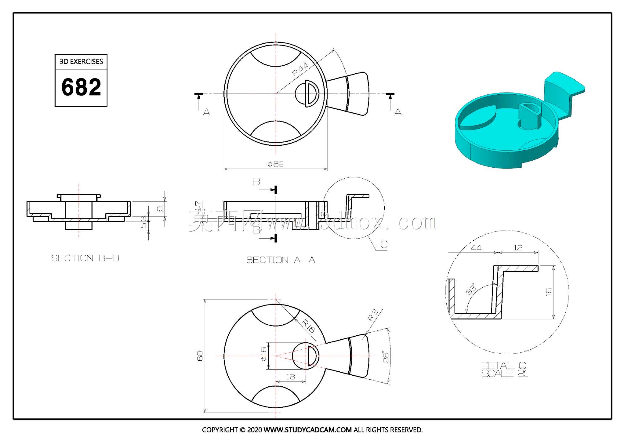 Studycadcam��άCAD��ϰ682/Autodesk Inventor Pro