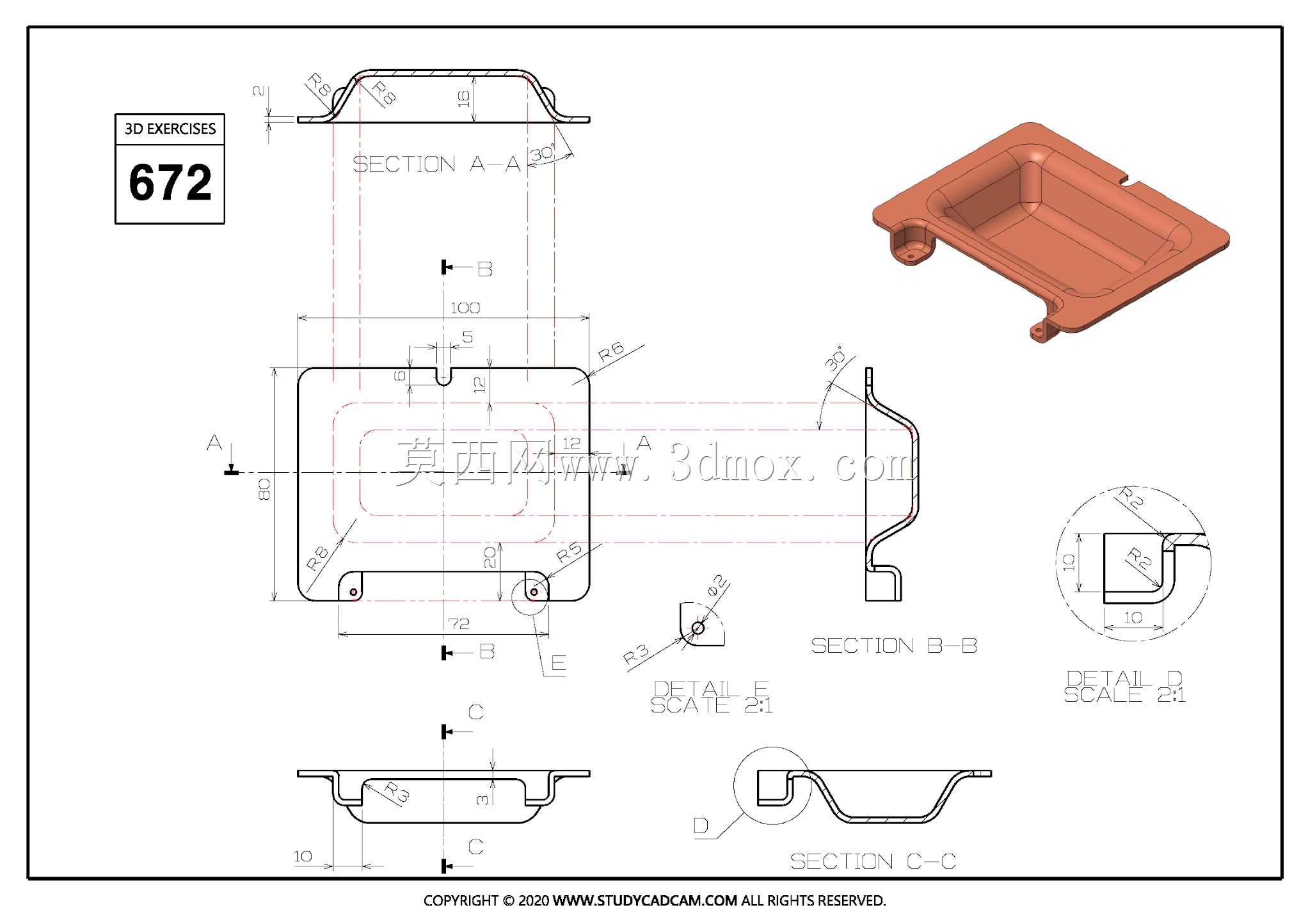 Studycadcam��άCAD��ϰ672���޽����壩/Autodesk Inventor Pro