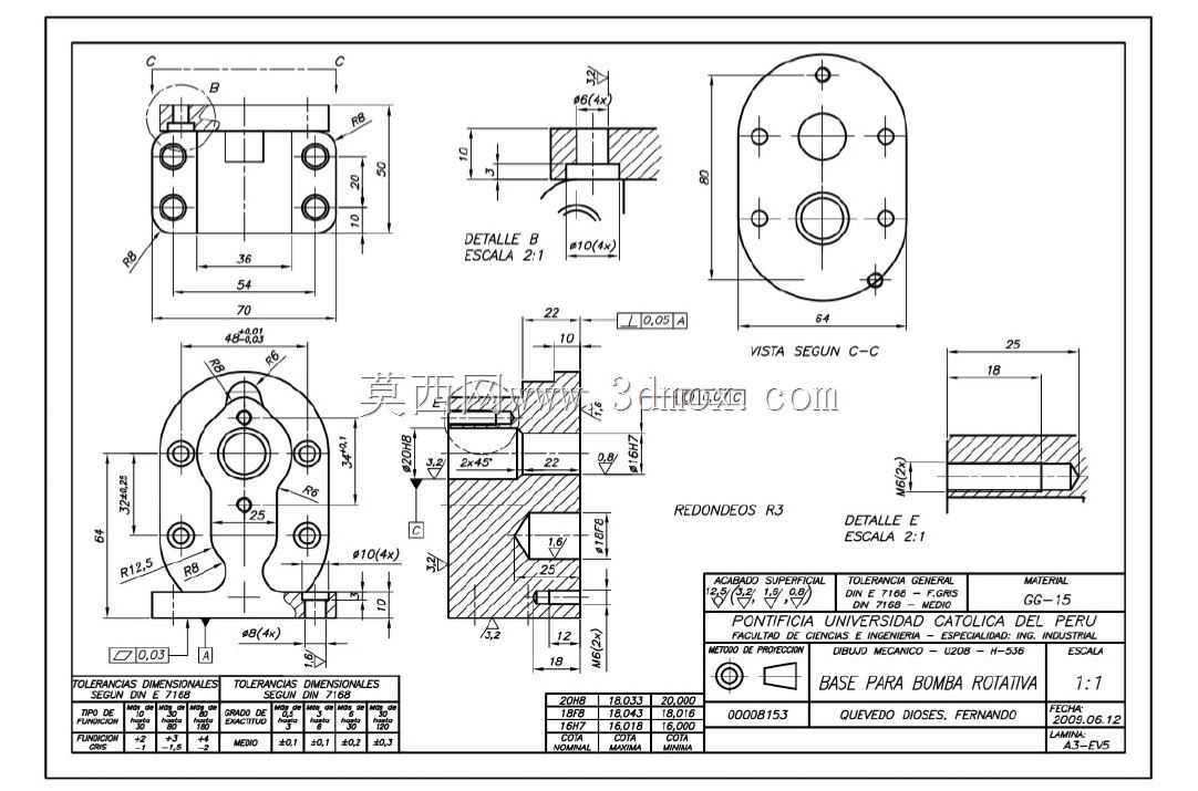 3D CAD������ϰ/���ֱ���/cuerpo de bomba de engranajes/Autodesk Inventor Pro
