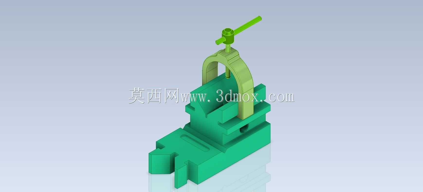 三维CAD基本练习/V块夹/Abrazadera de Bloque V/Autodesk Inventor Pro