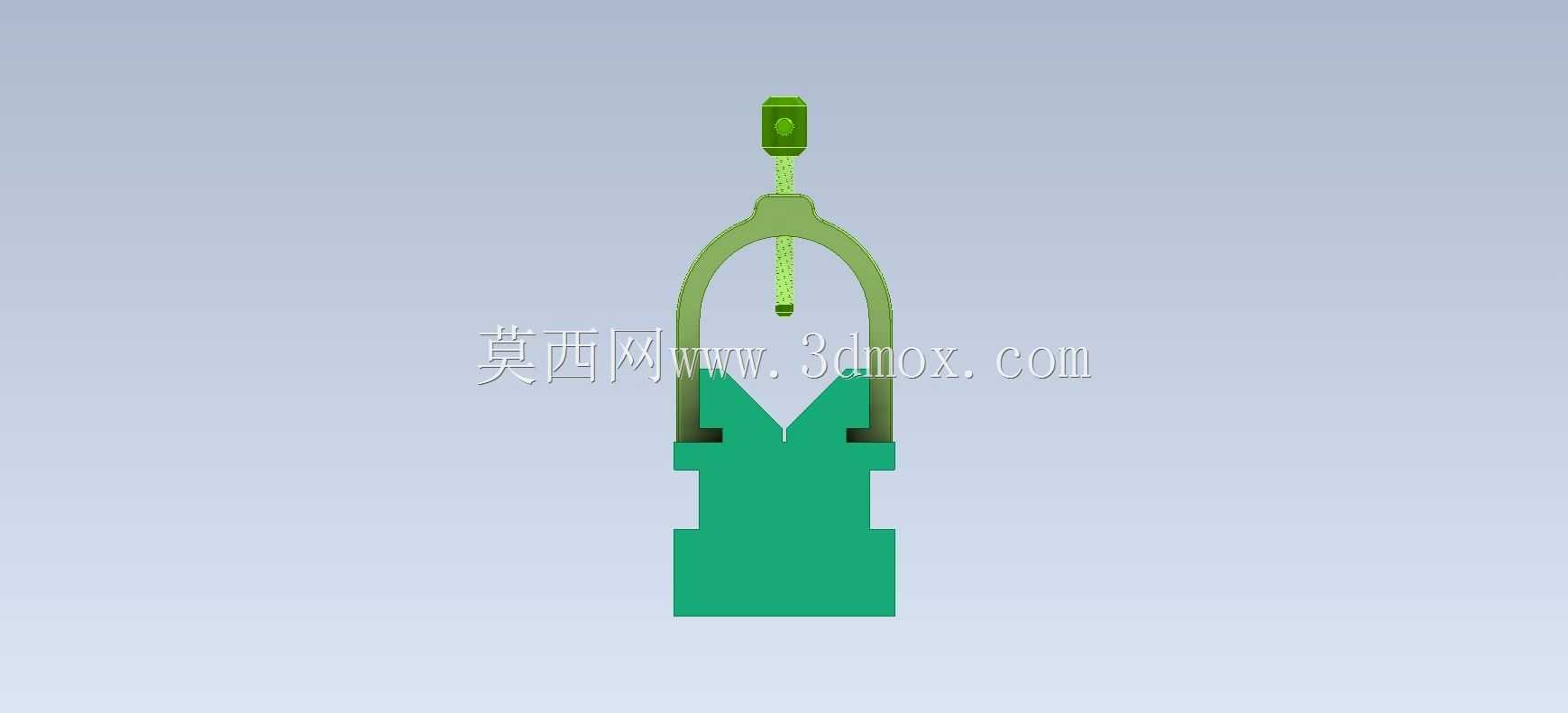 三维CAD基本练习/V块夹/Abrazadera de Bloque V/Autodesk Inventor Pro