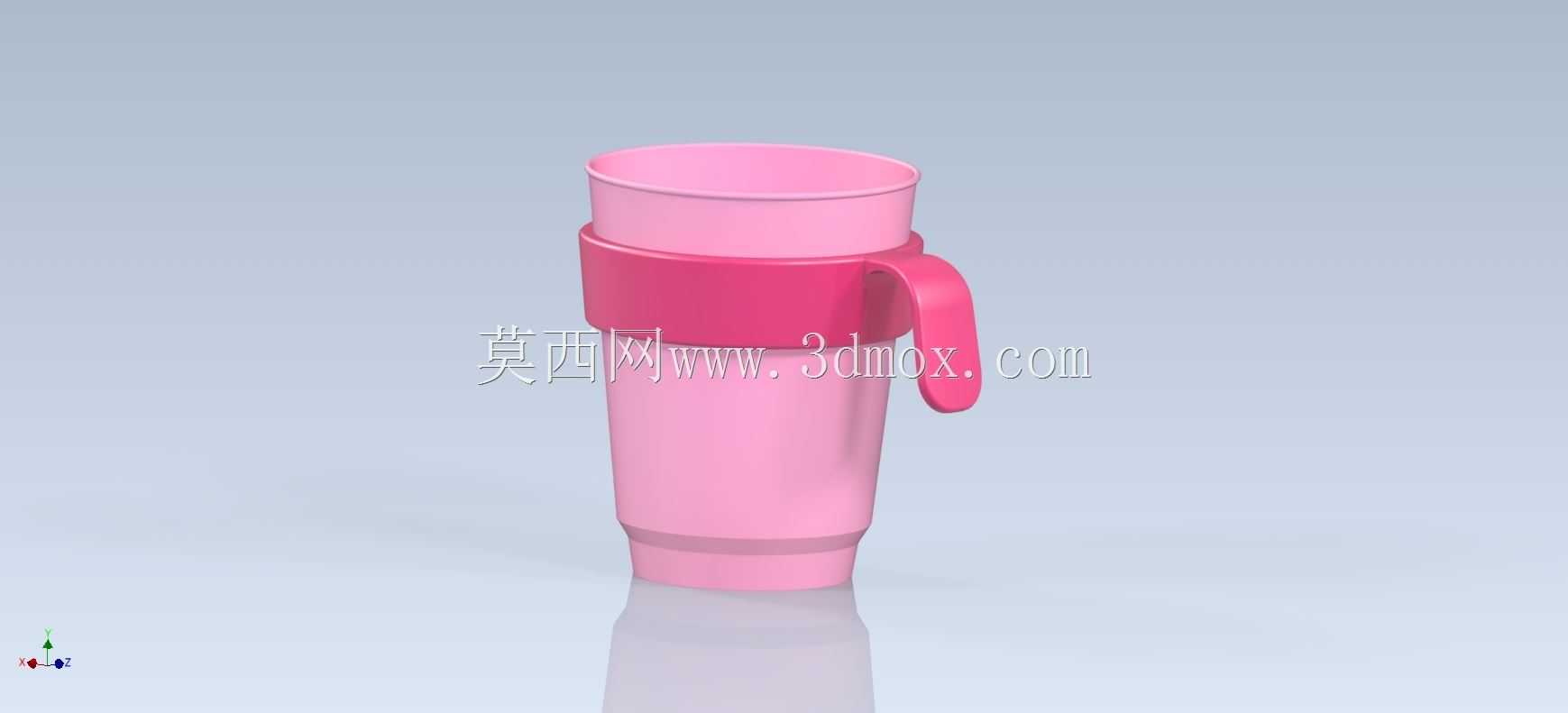 Studycadcam三维CAD练习663/带可拆卸把手的杯子/Vaso con Asa Desmontable/Autodesk Inventor Pro