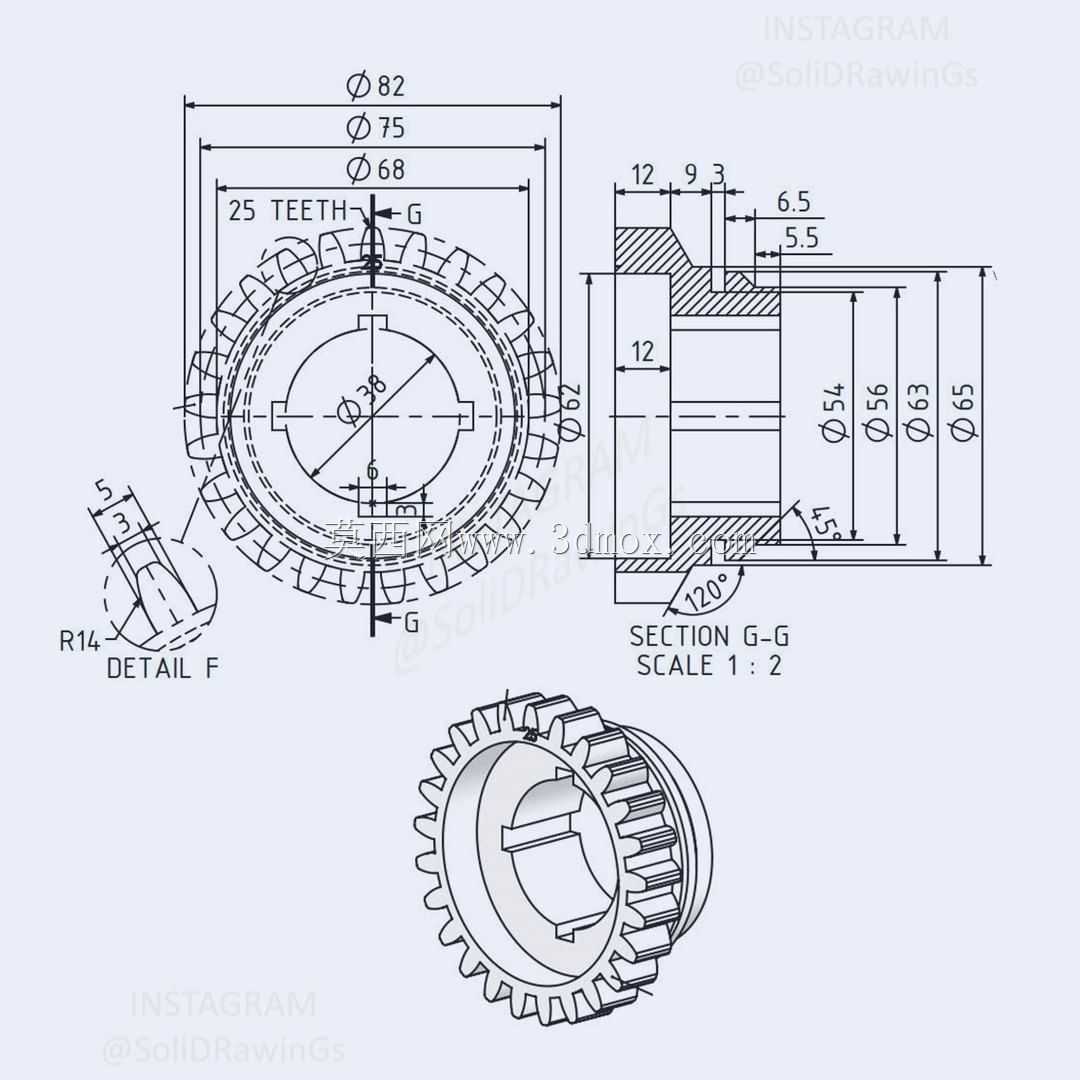三维CAD基本练习/齿轮/工程师/Autodesk Inventor Pro