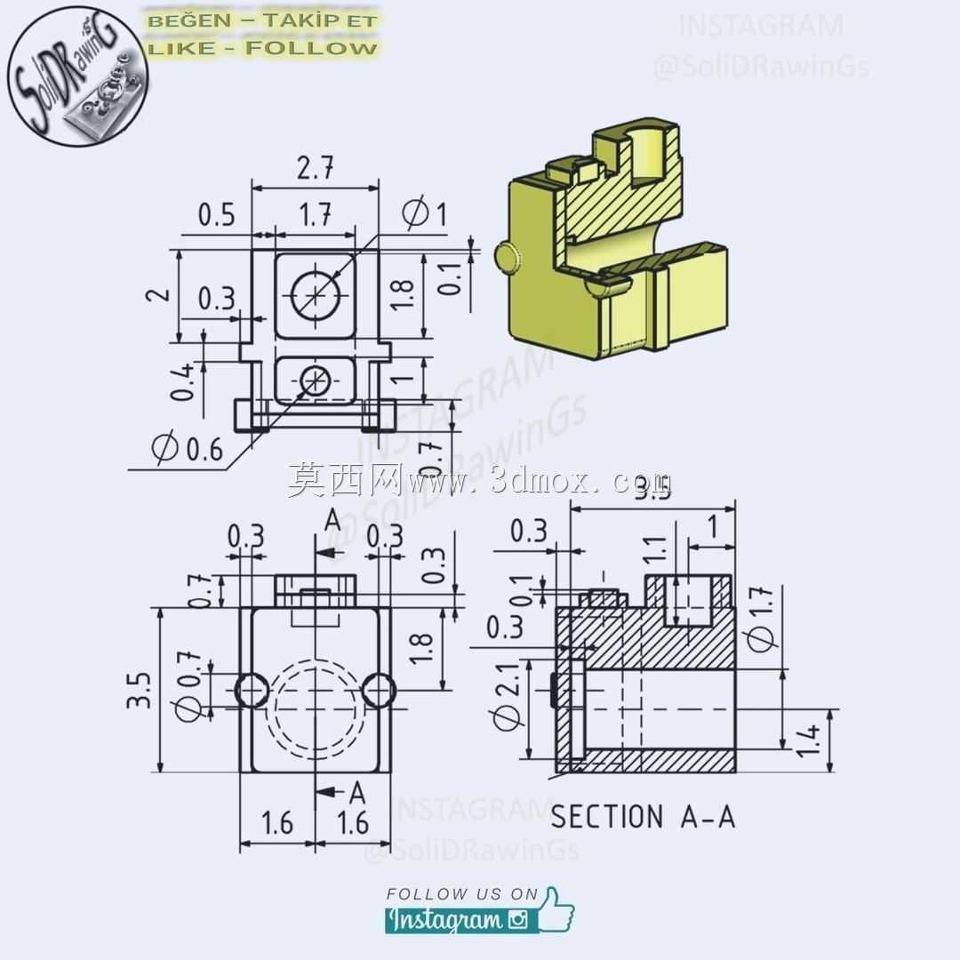 三维CAD基本练习Julius Waal作品/Autodesk Inventor Pro