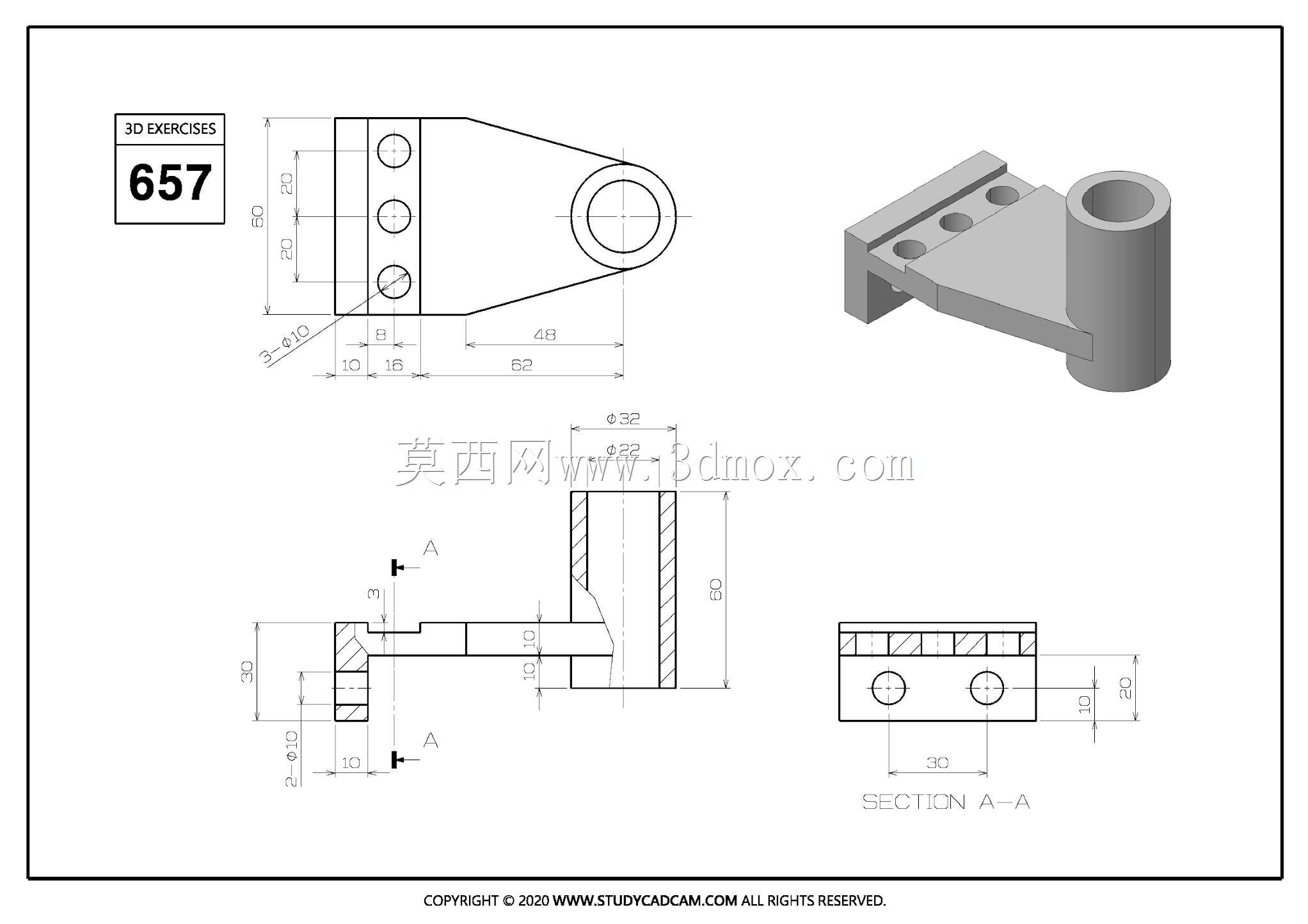 Studycadcam��άCAD��ϰ657/Autodesk Inventor Pro