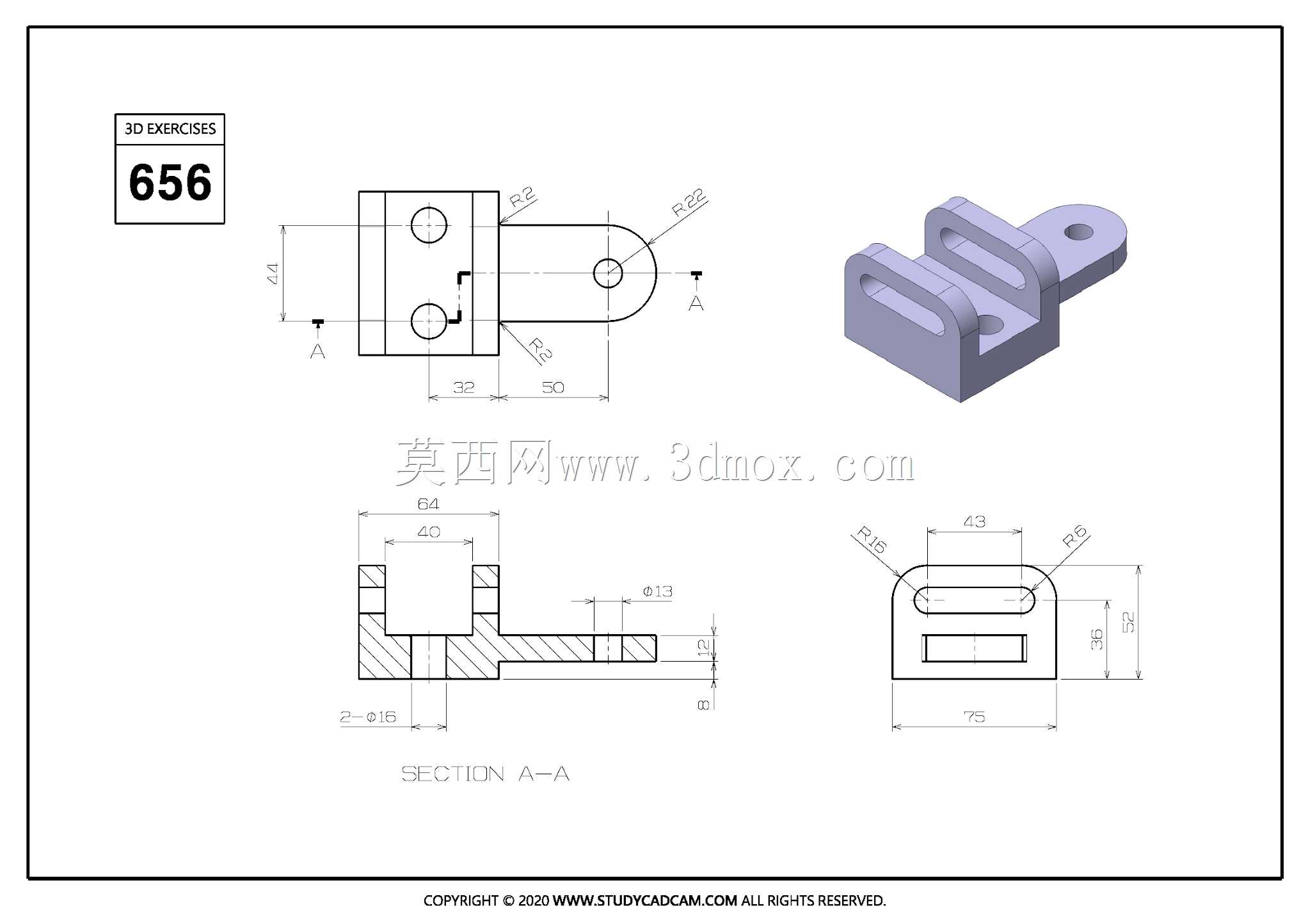Studycadcam��άCAD��ϰ656/Autodesk Inventor Pro