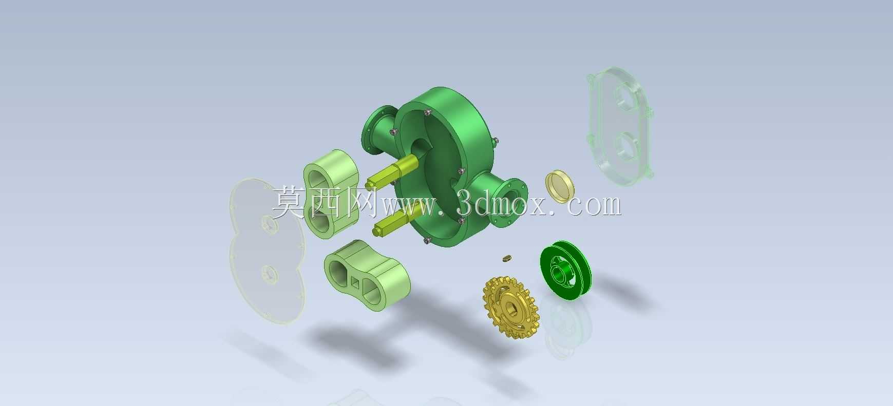 三维CAD基础练习/Lobe Pump/Bomba de Lóbulos/Autodesk Inventor Pro