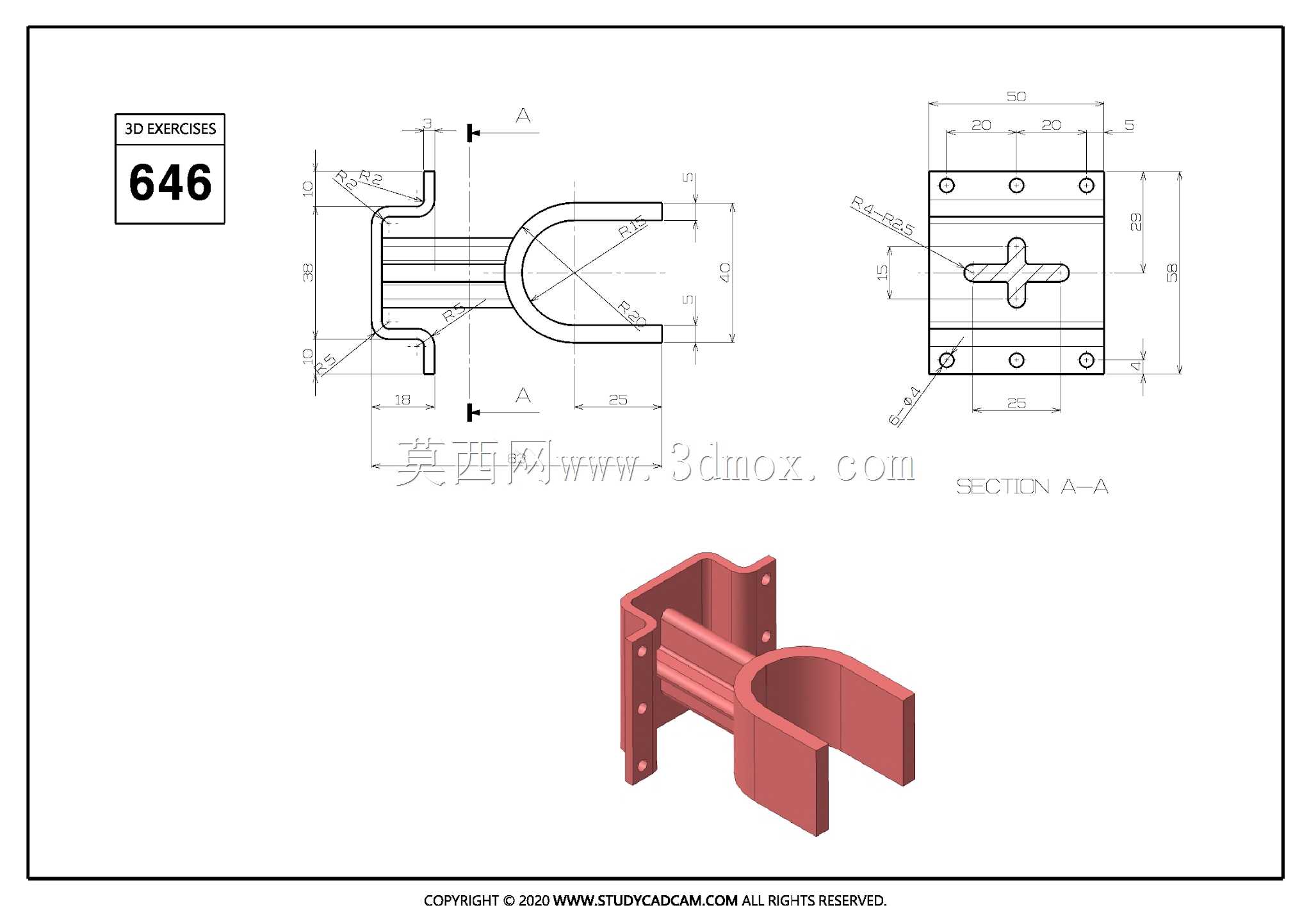 Studycadcam��άCAD��ϰ646/Autodesk Inventor Pro